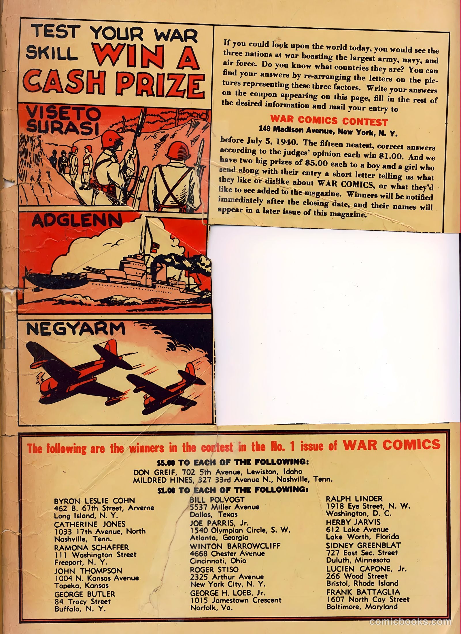 War Comics #3 — page 67 of 68