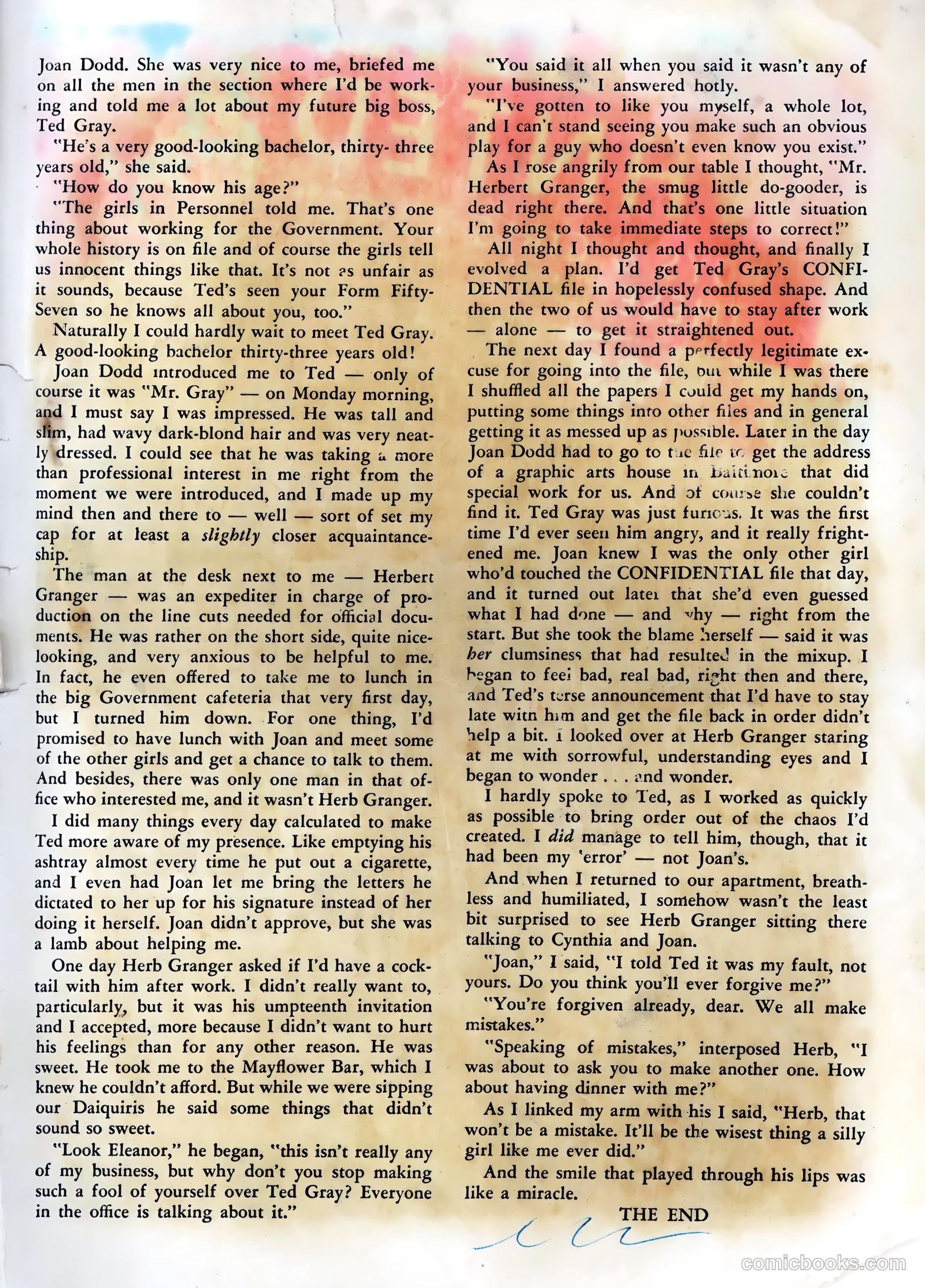 Wartime Romances #1 — page 36 of 37