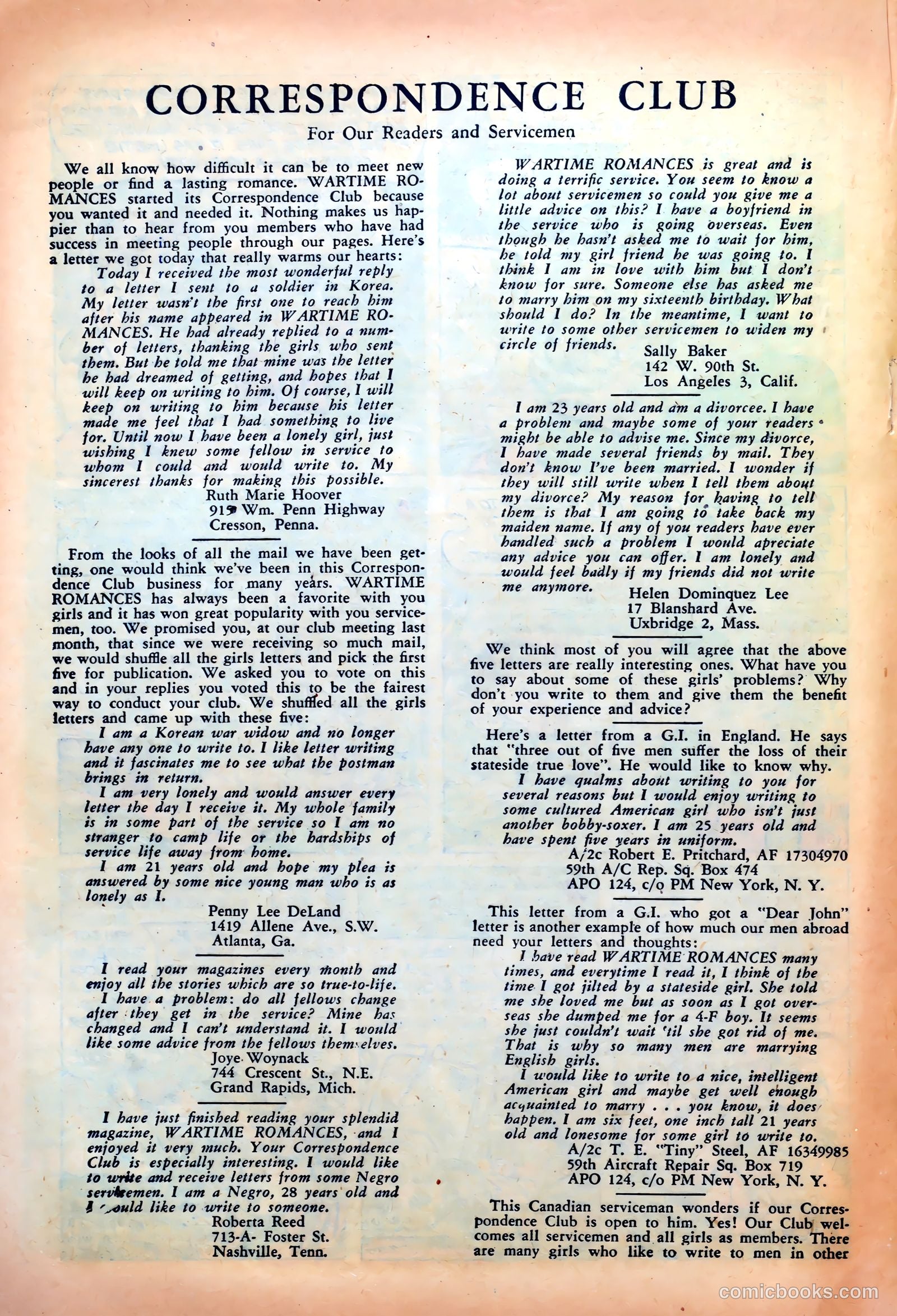 Wartime Romances #16 — page 20 of 36