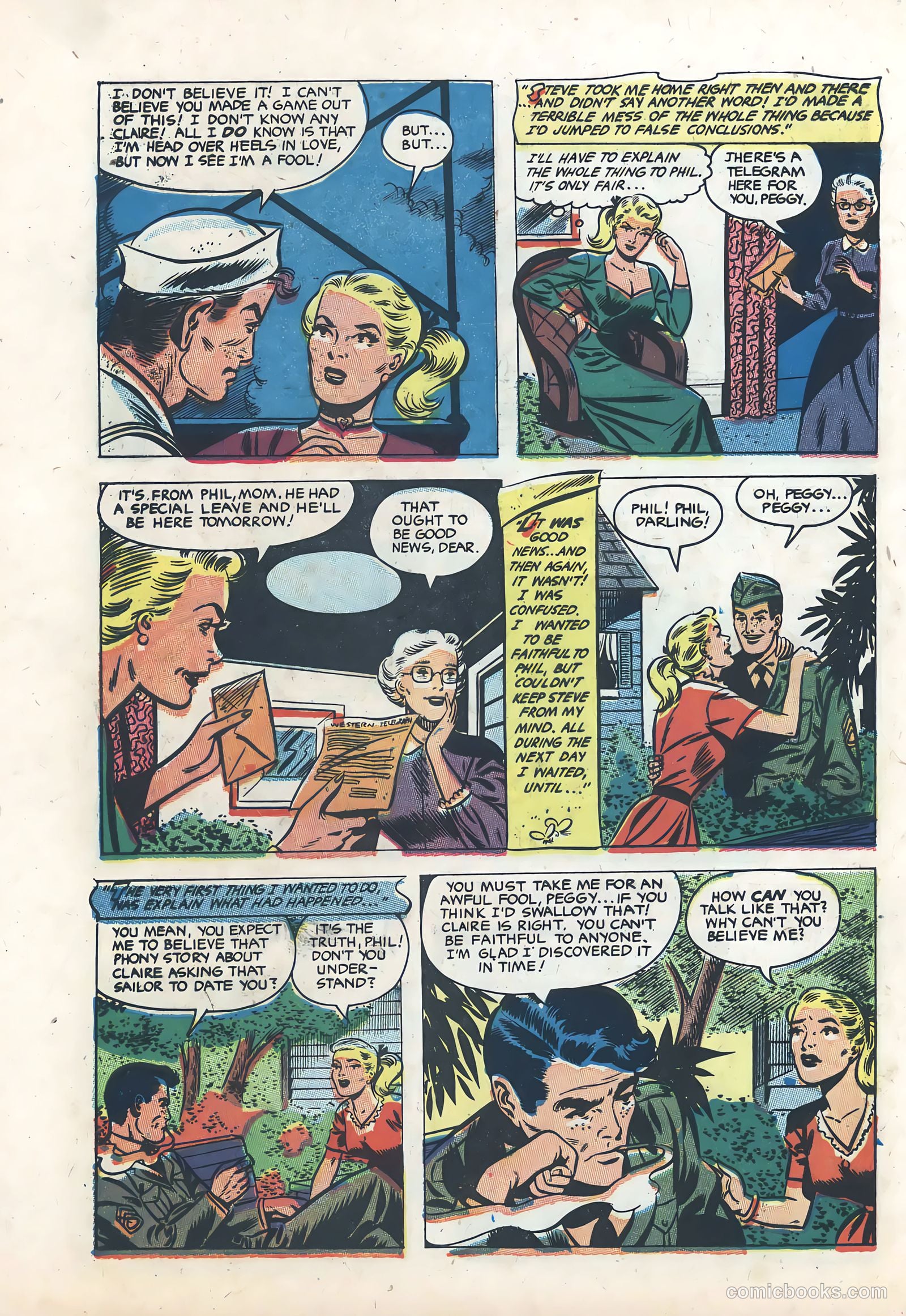 Wartime Romances #18 — page 32 of 36