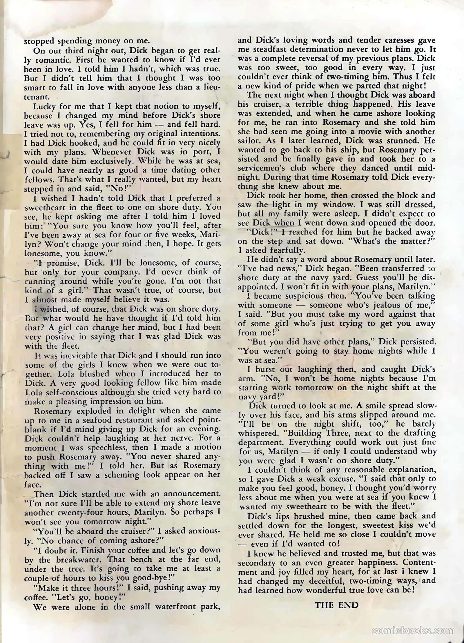 Wartime Romances #3 — page 35 of 36