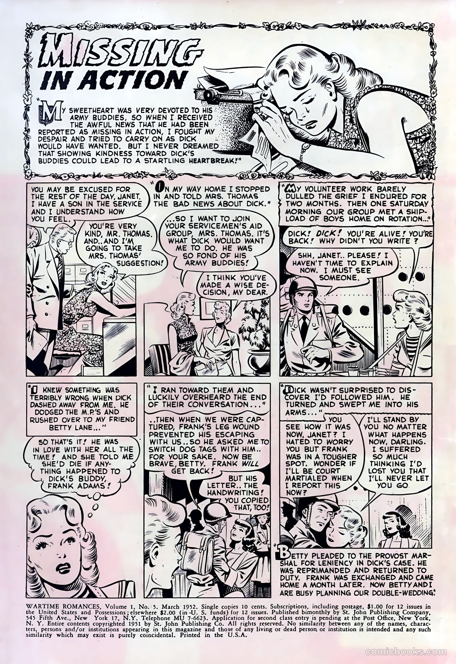 Wartime Romances #5 — page 2 of 36