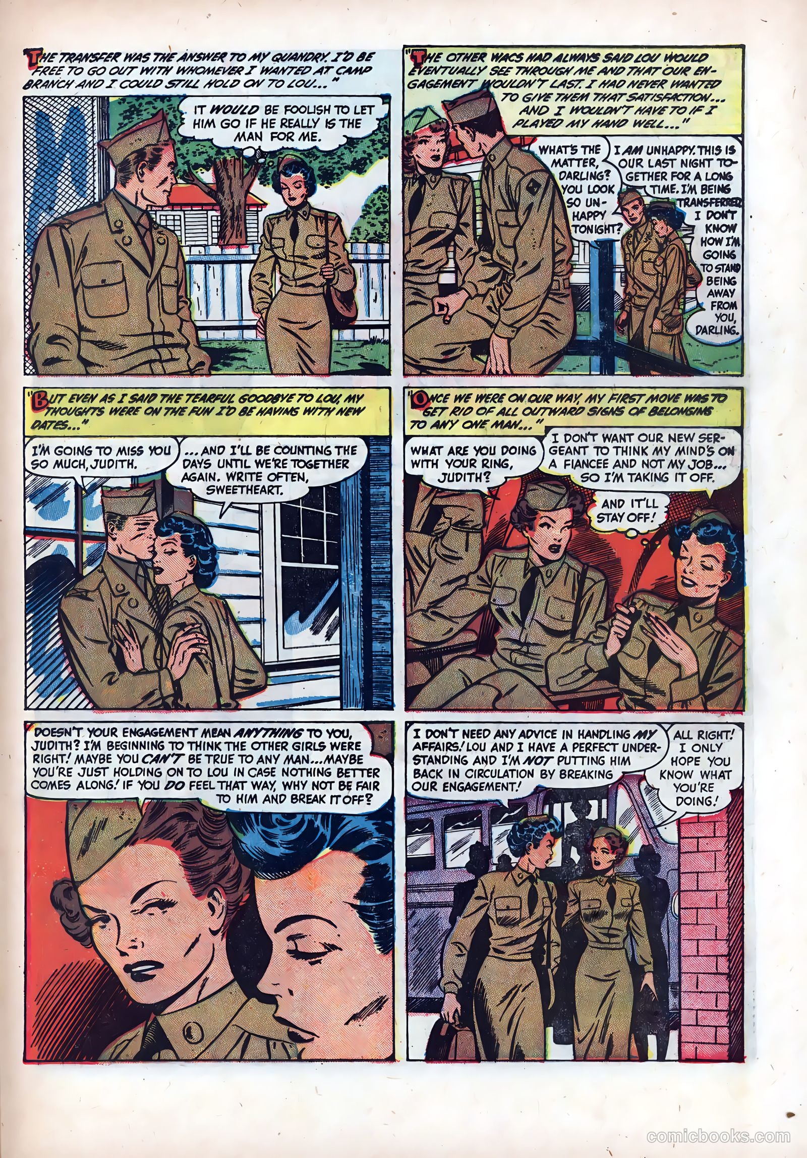 Wartime Romances #6 — page 21 of 36