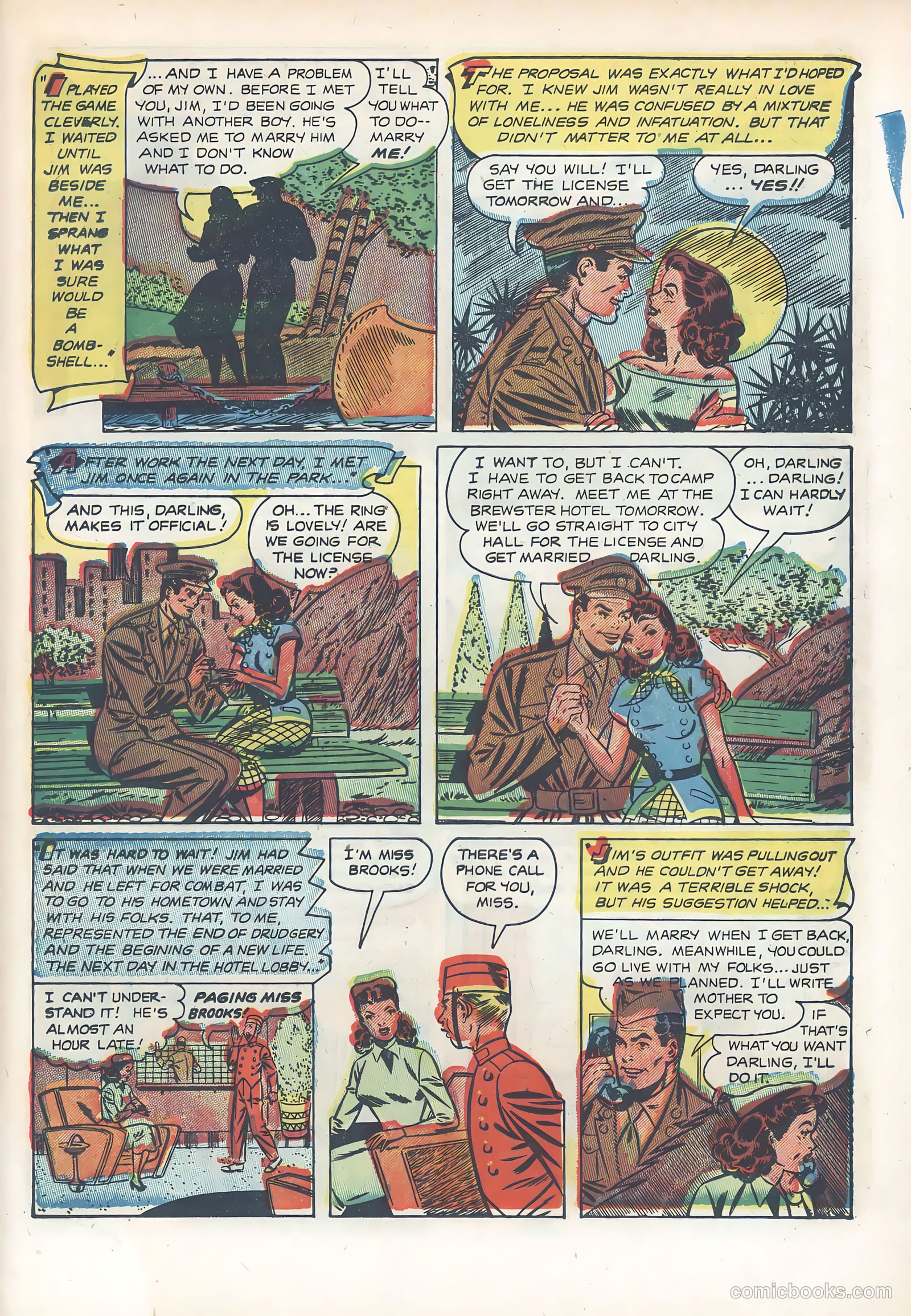 Wartime Romances #7 — page 21 of 36