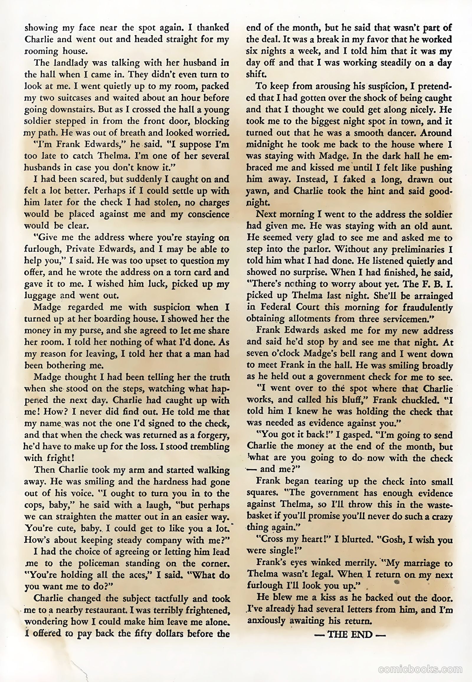 Wartime Romances #7 — page 35 of 36