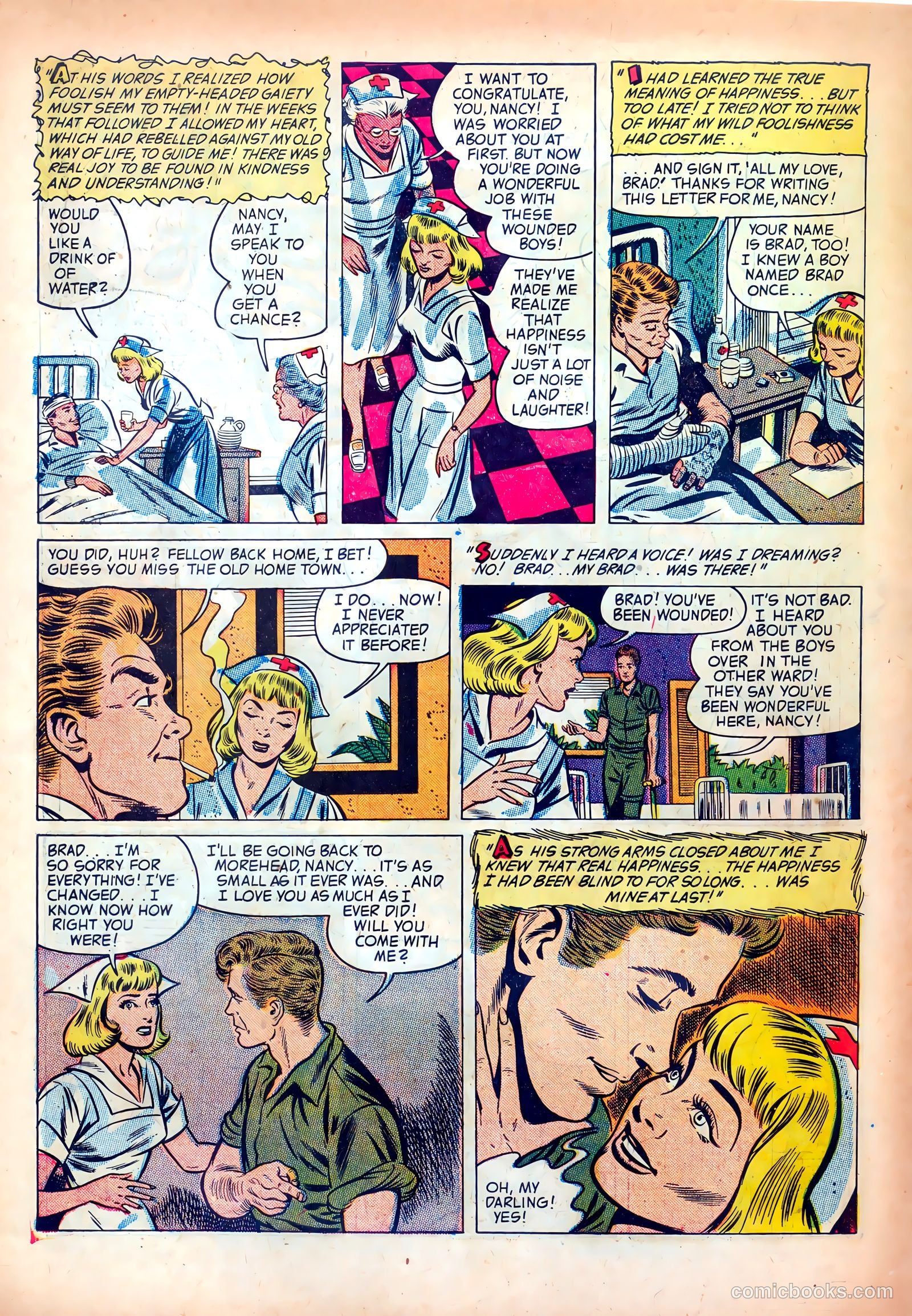 Wartime Romances #8 — page 34 of 36