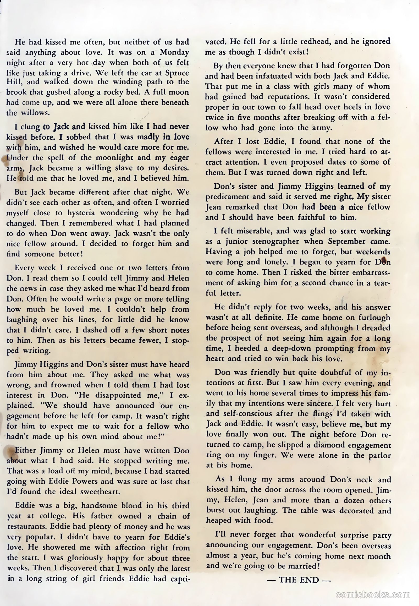 Wartime Romances #9 — page 35 of 36