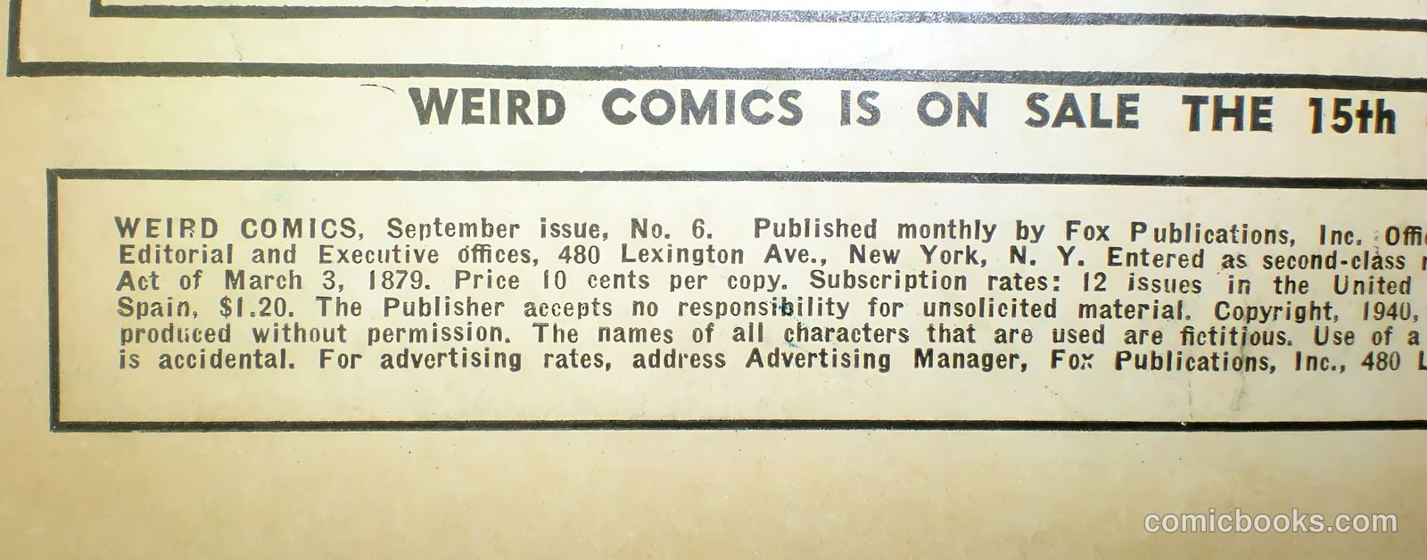 Weird Comics #6 — page 3 of 69