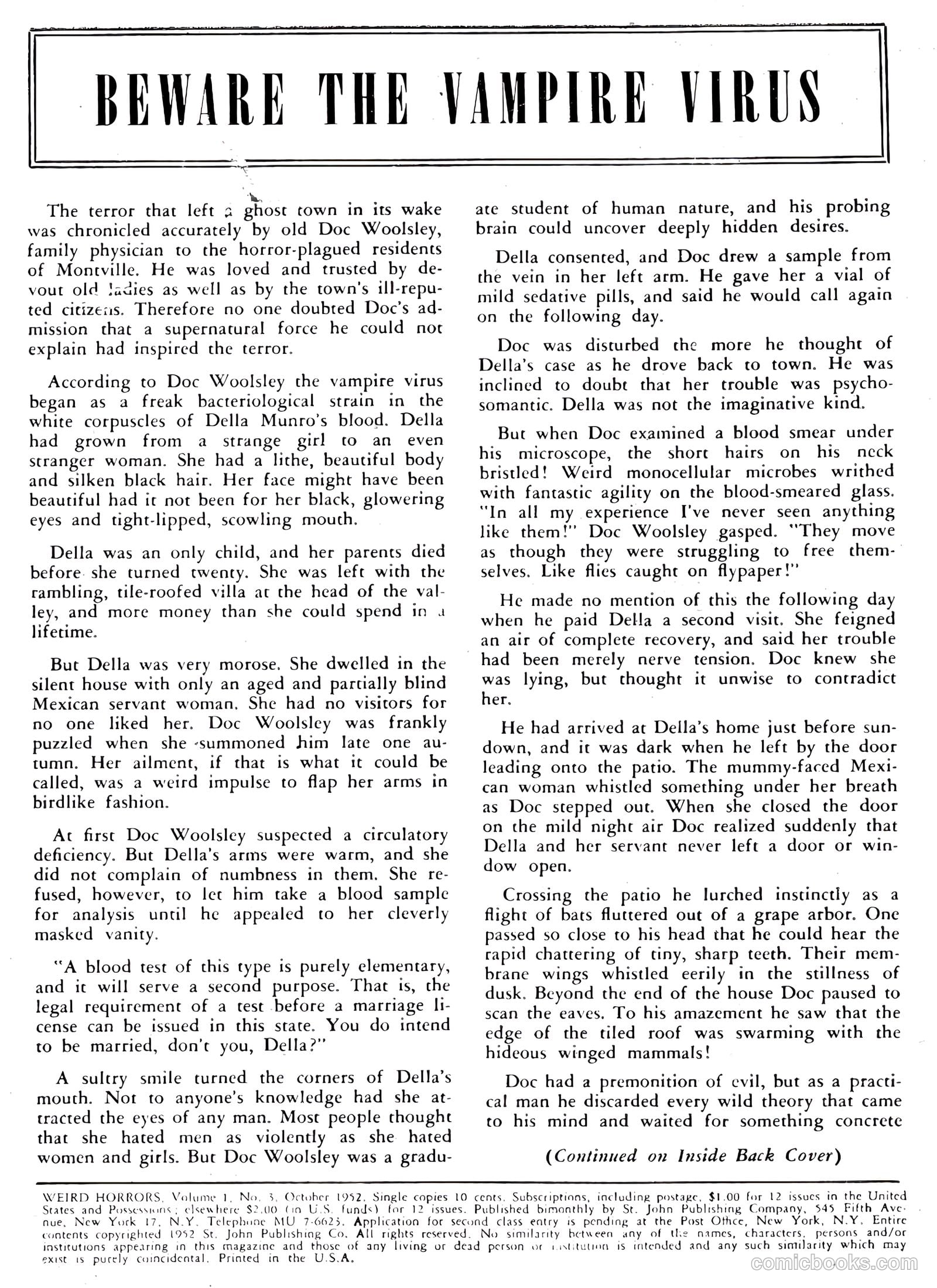 Weird Horrors #3 — page 2 of 36