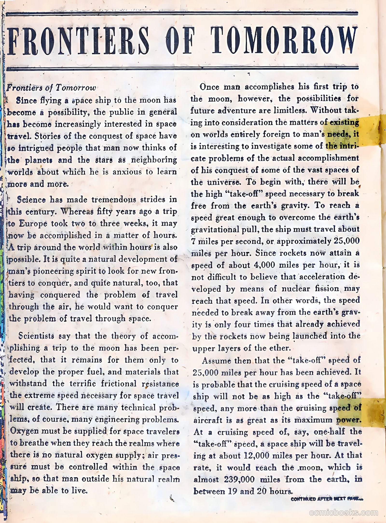 Weird Tales of the Future #3 — page 20 of 37