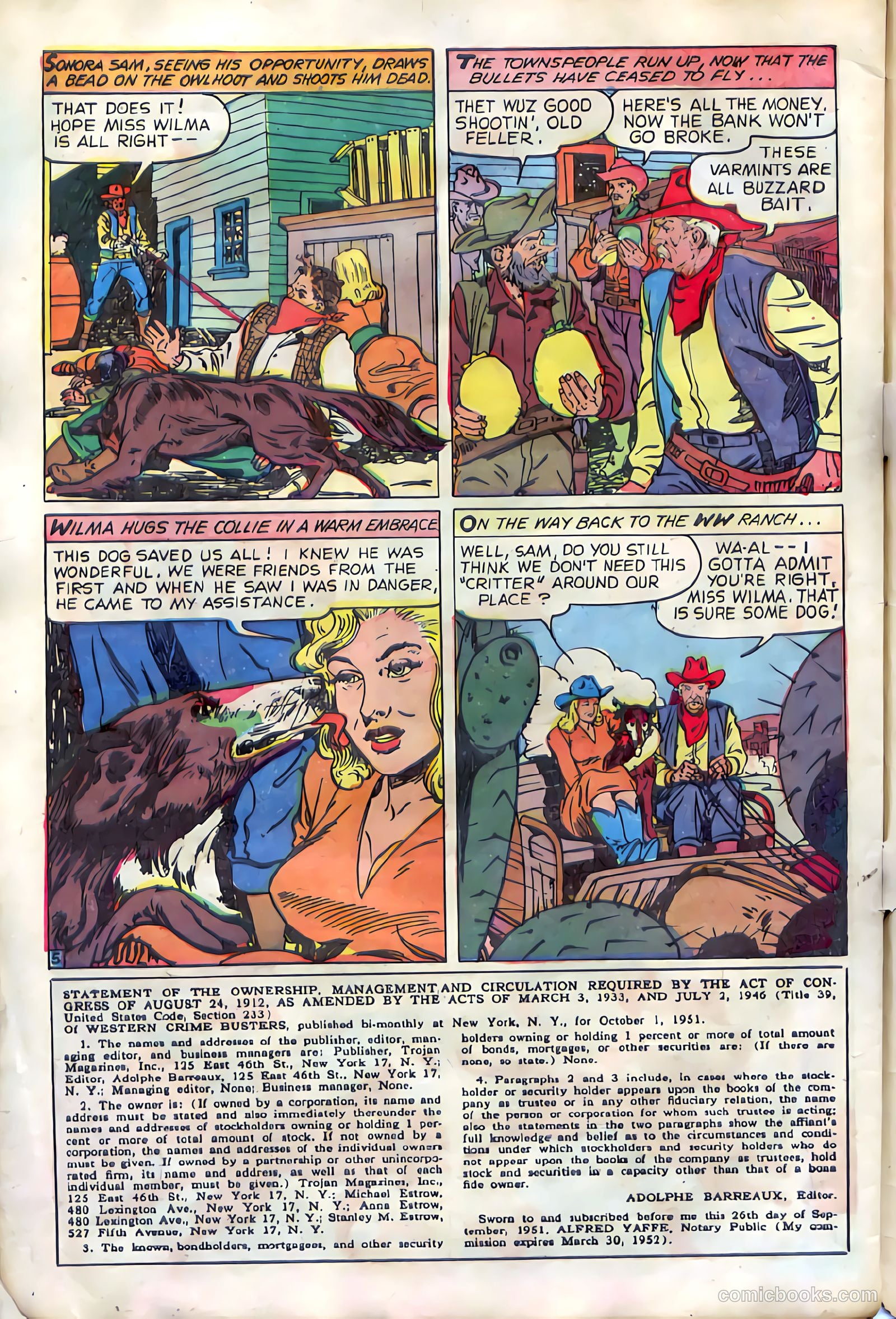 Western Crime Busters #10 — page 32 of 36
