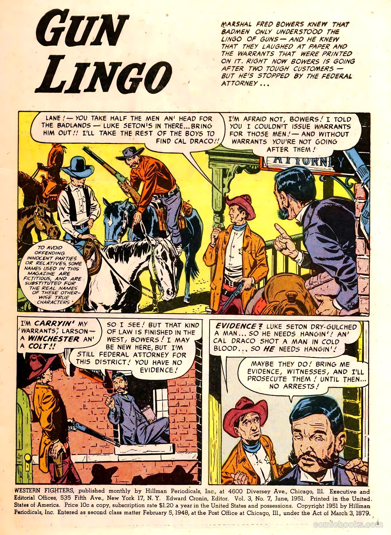 Western Fighters #7 — page 3 of 52