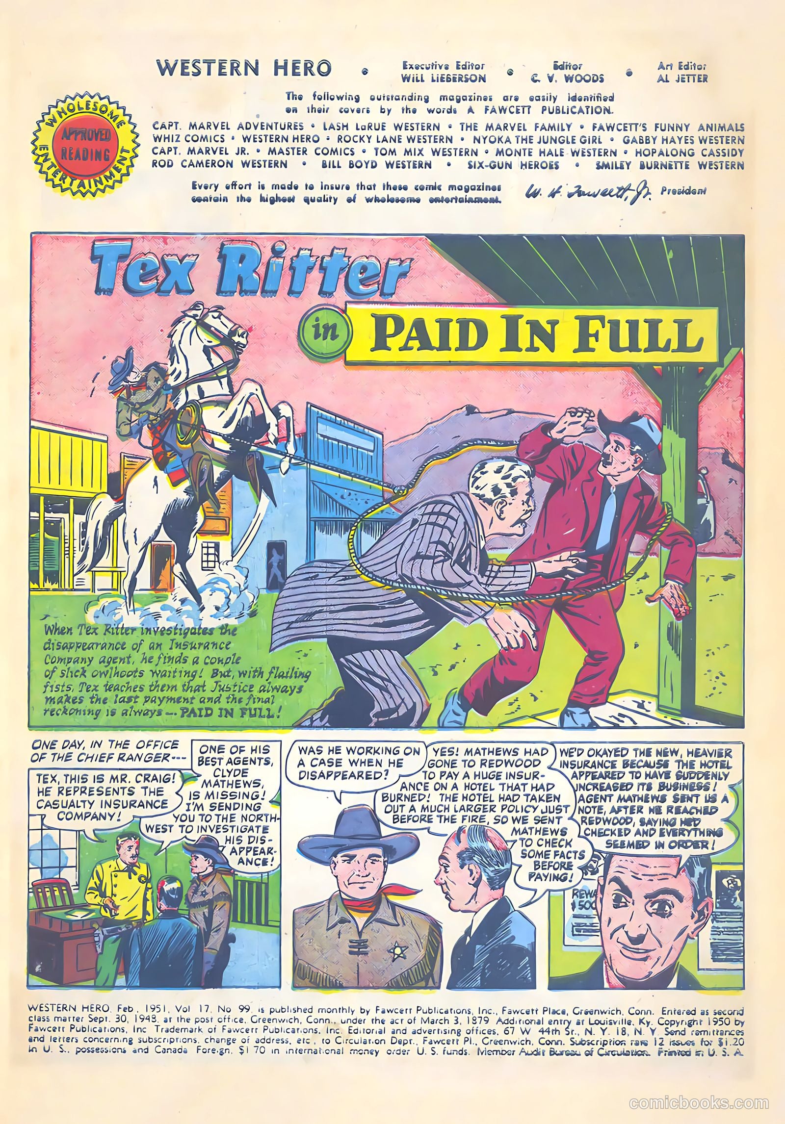 Western Hero #99 — page 3 of 35
