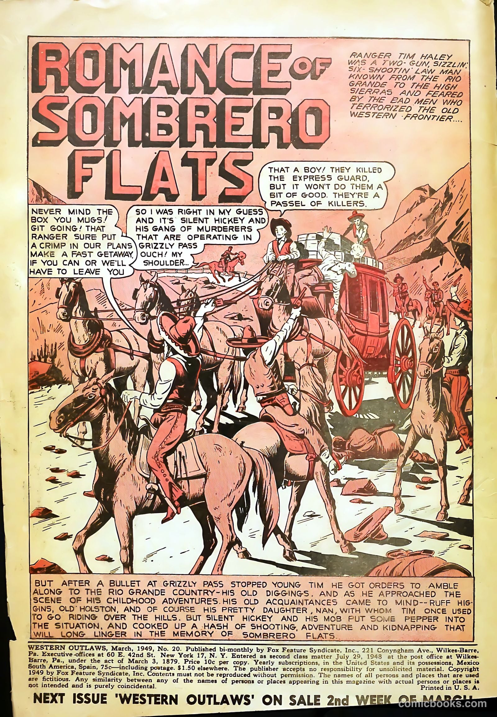 Western Outlaws #20 — page 2 of 37