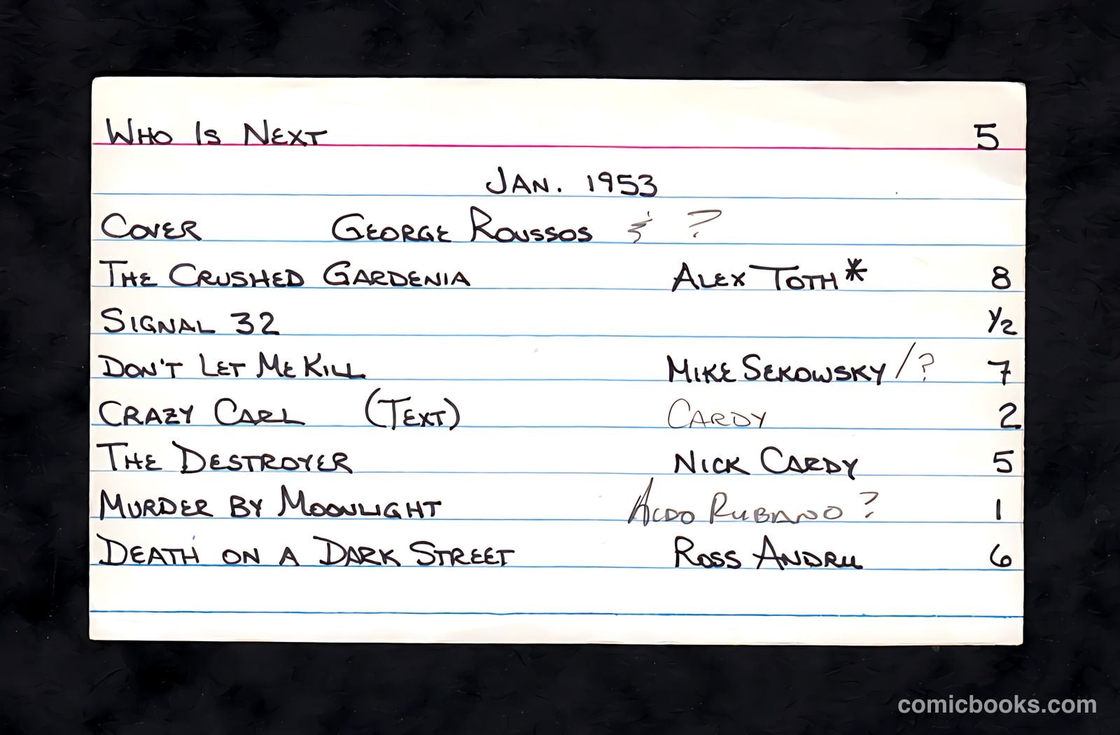 Who Is Next? #5 — page 37 of 37