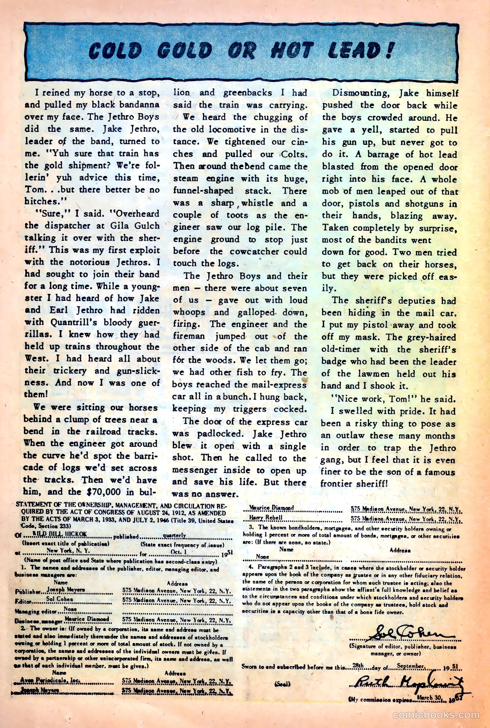 Wild Bill Hickok #11 — page 26 of 36