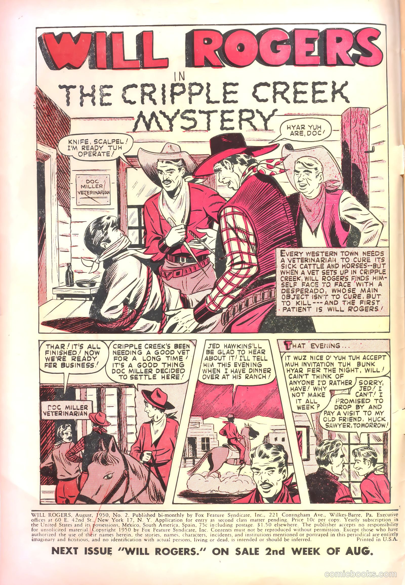 Will Rogers #2 — page 2 of 37