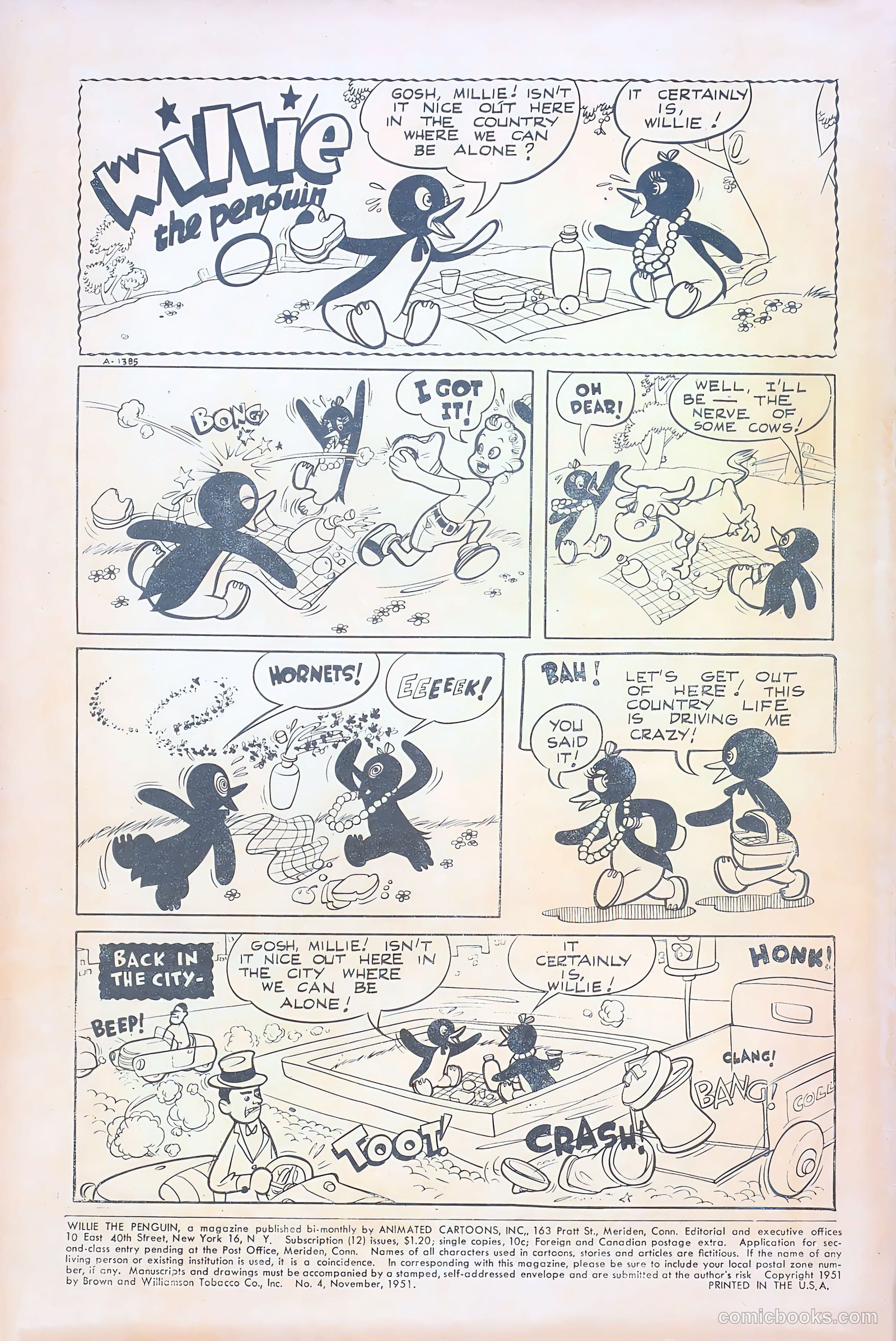 Willie the Penguin #4 — page 2 of 36
