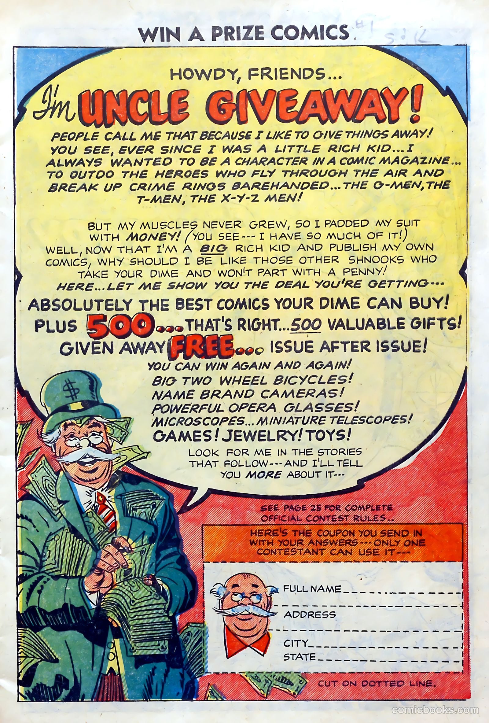 Win a Prize Comics #1 — page 3 of 36