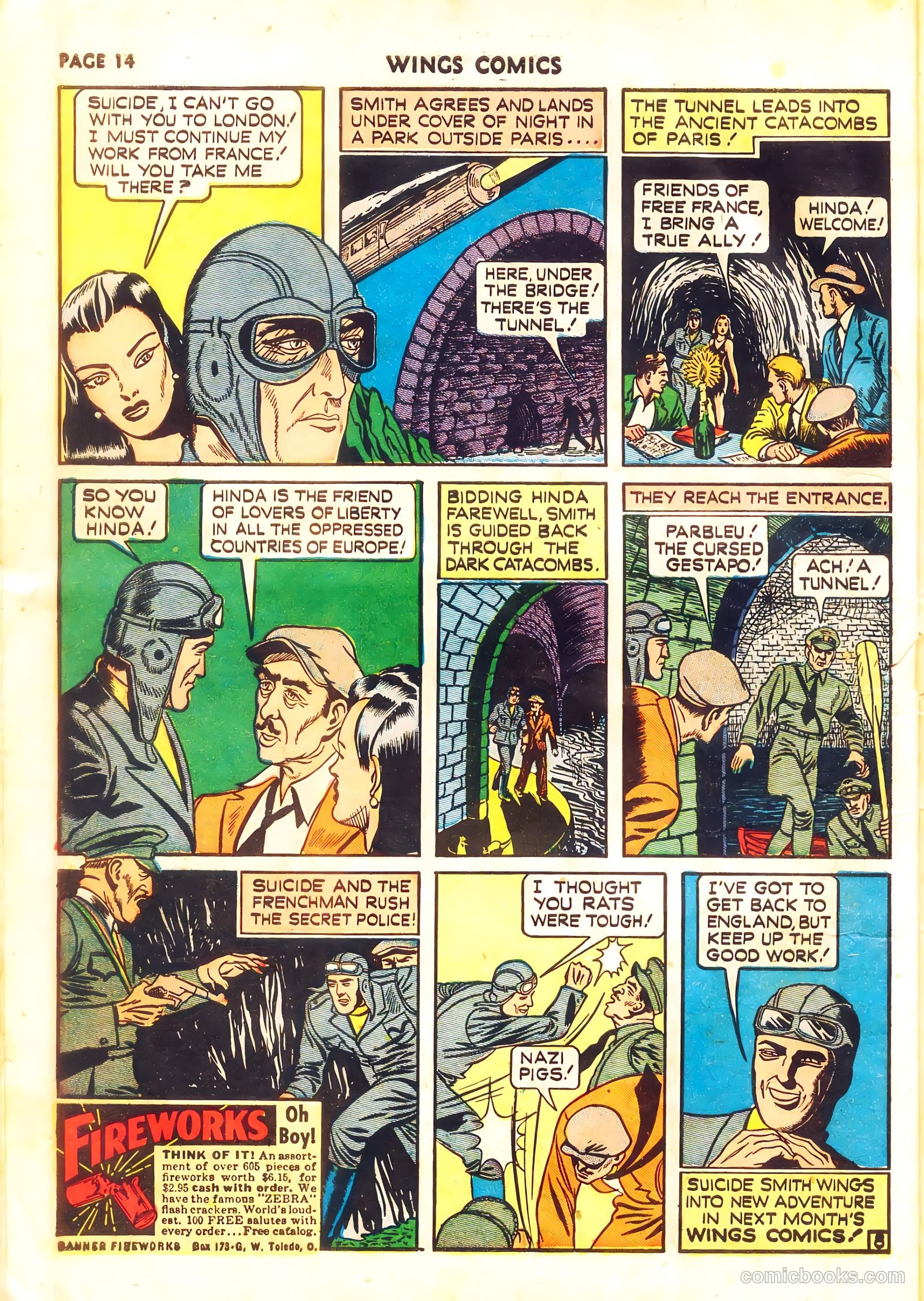 Wings Comics #11 — page 16 of 68