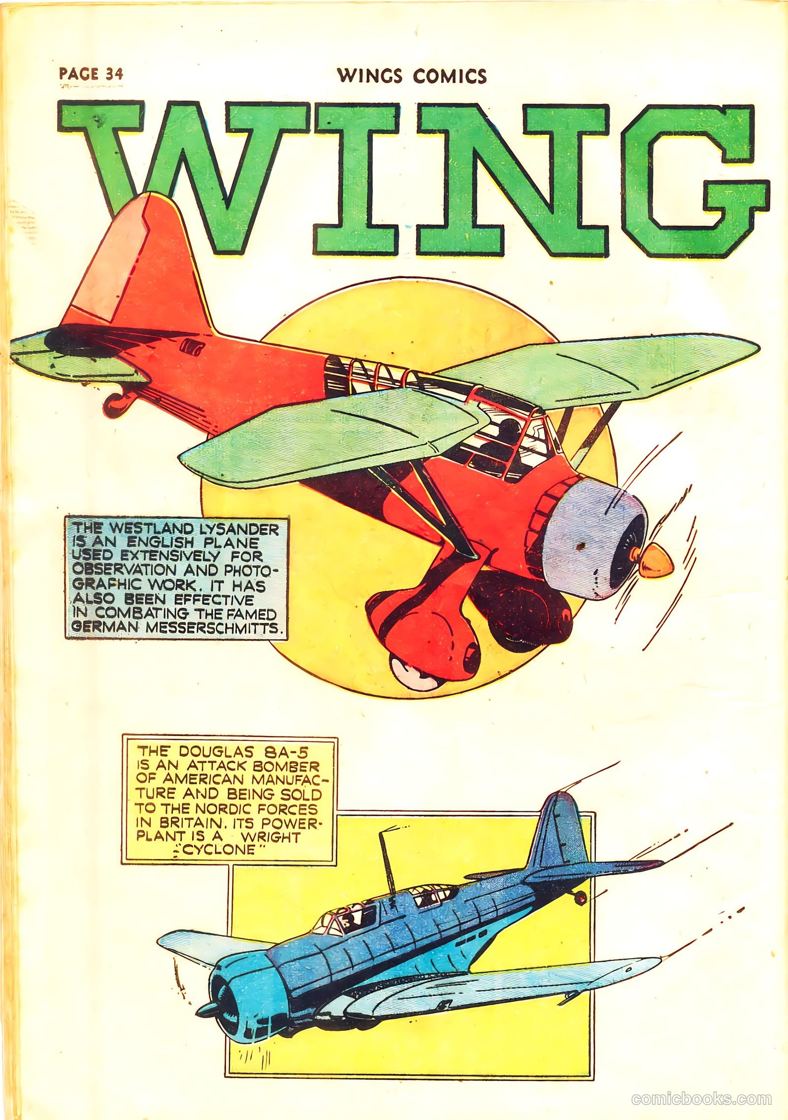 Wings Comics #11 — page 36 of 68