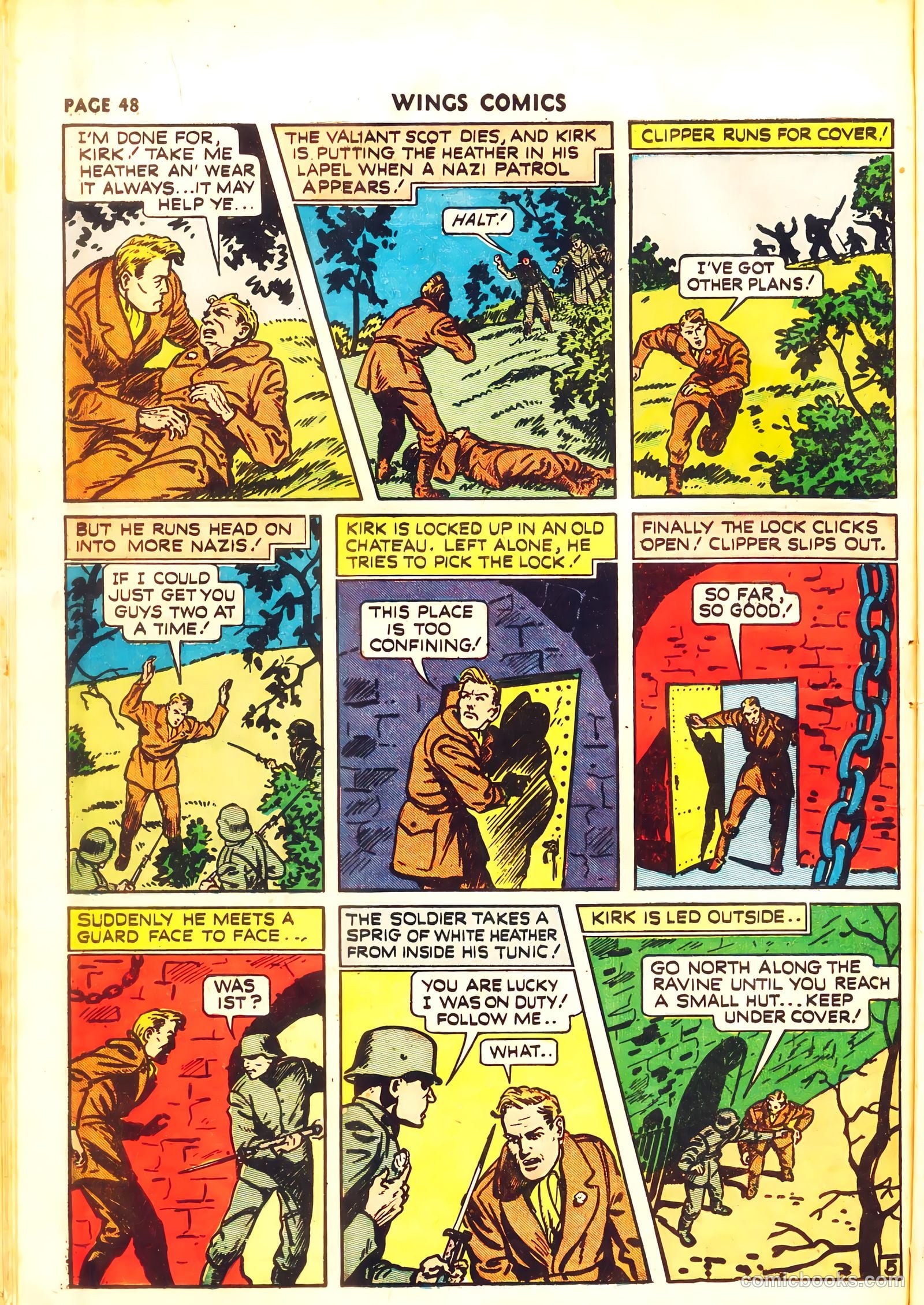 Wings Comics #11 — page 50 of 68
