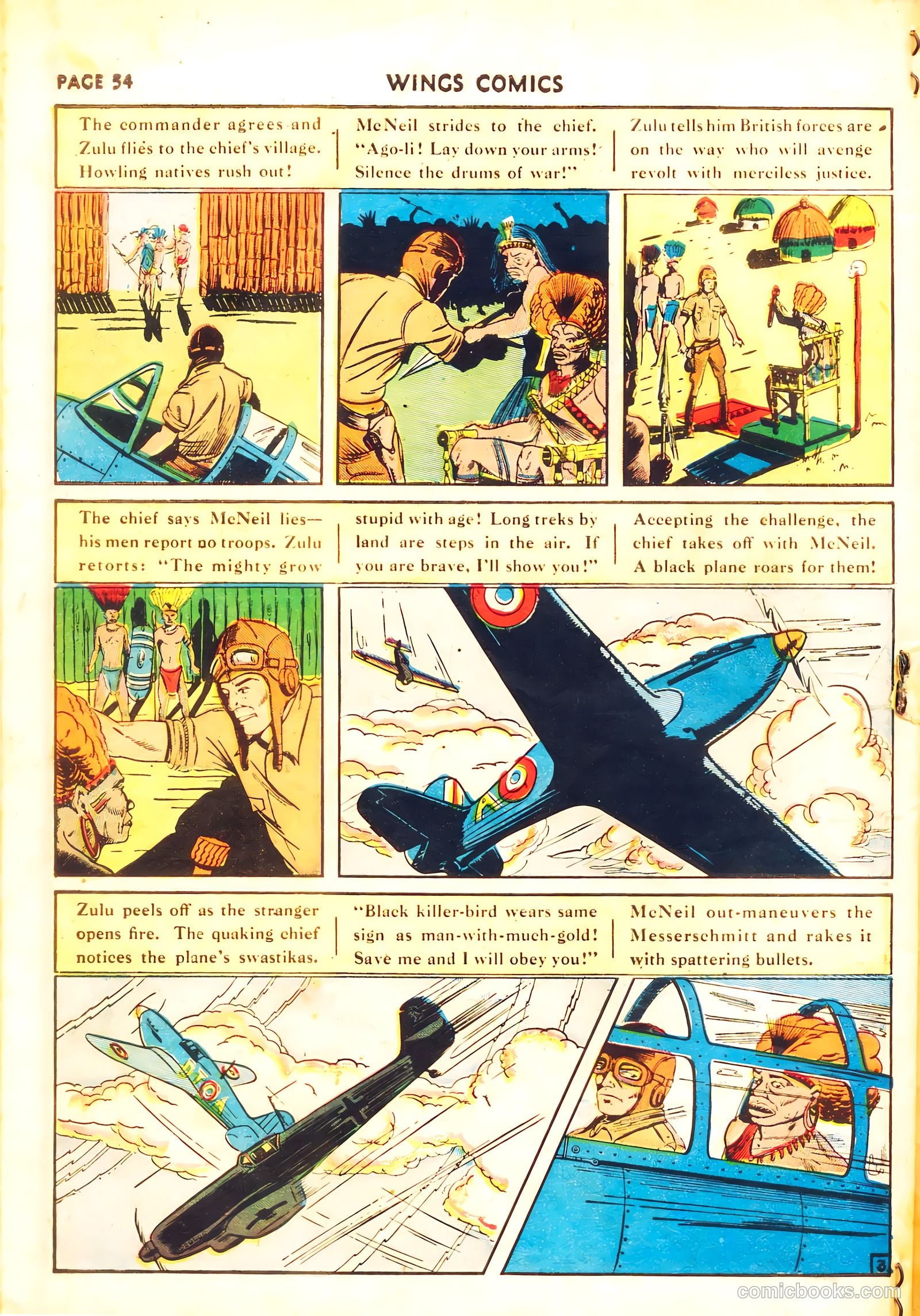 Wings Comics #11 — page 56 of 68