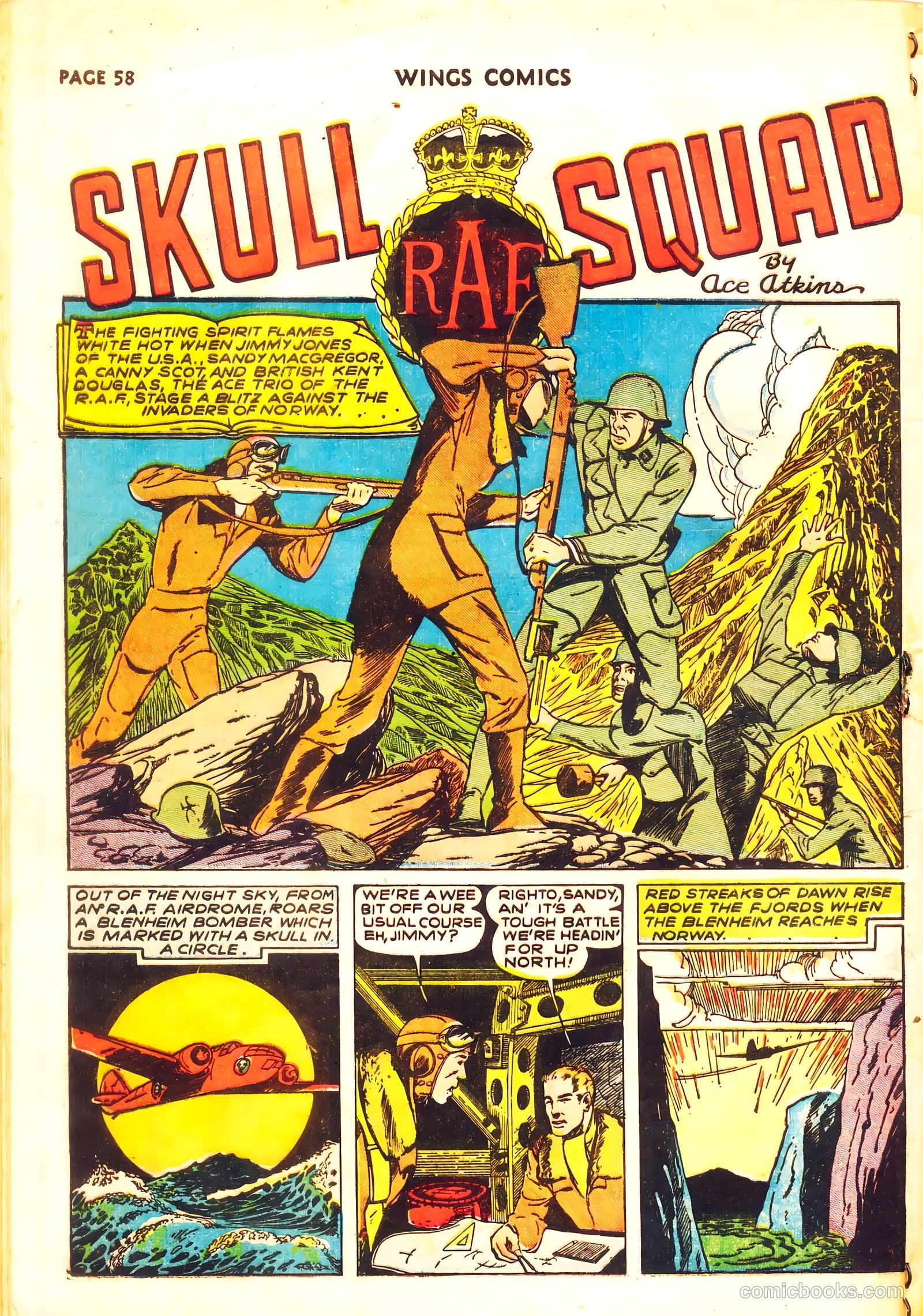 Wings Comics #11 — page 60 of 68