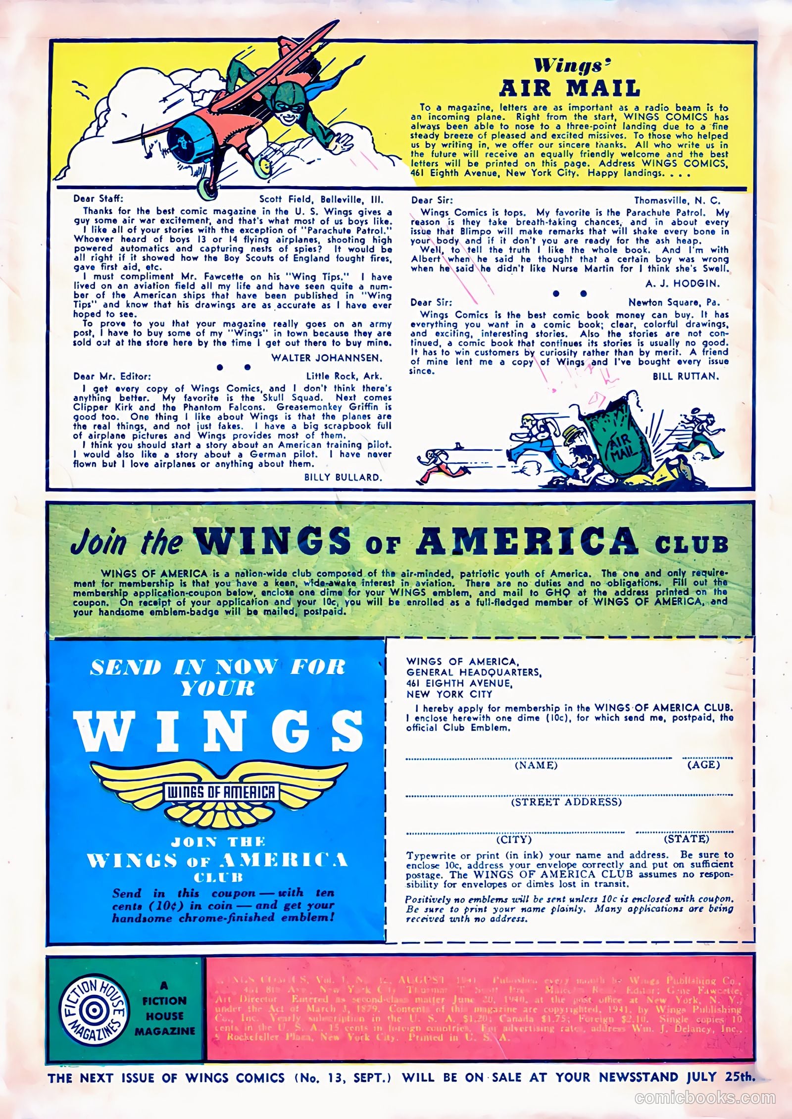 Wings Comics #12 — page 2 of 68