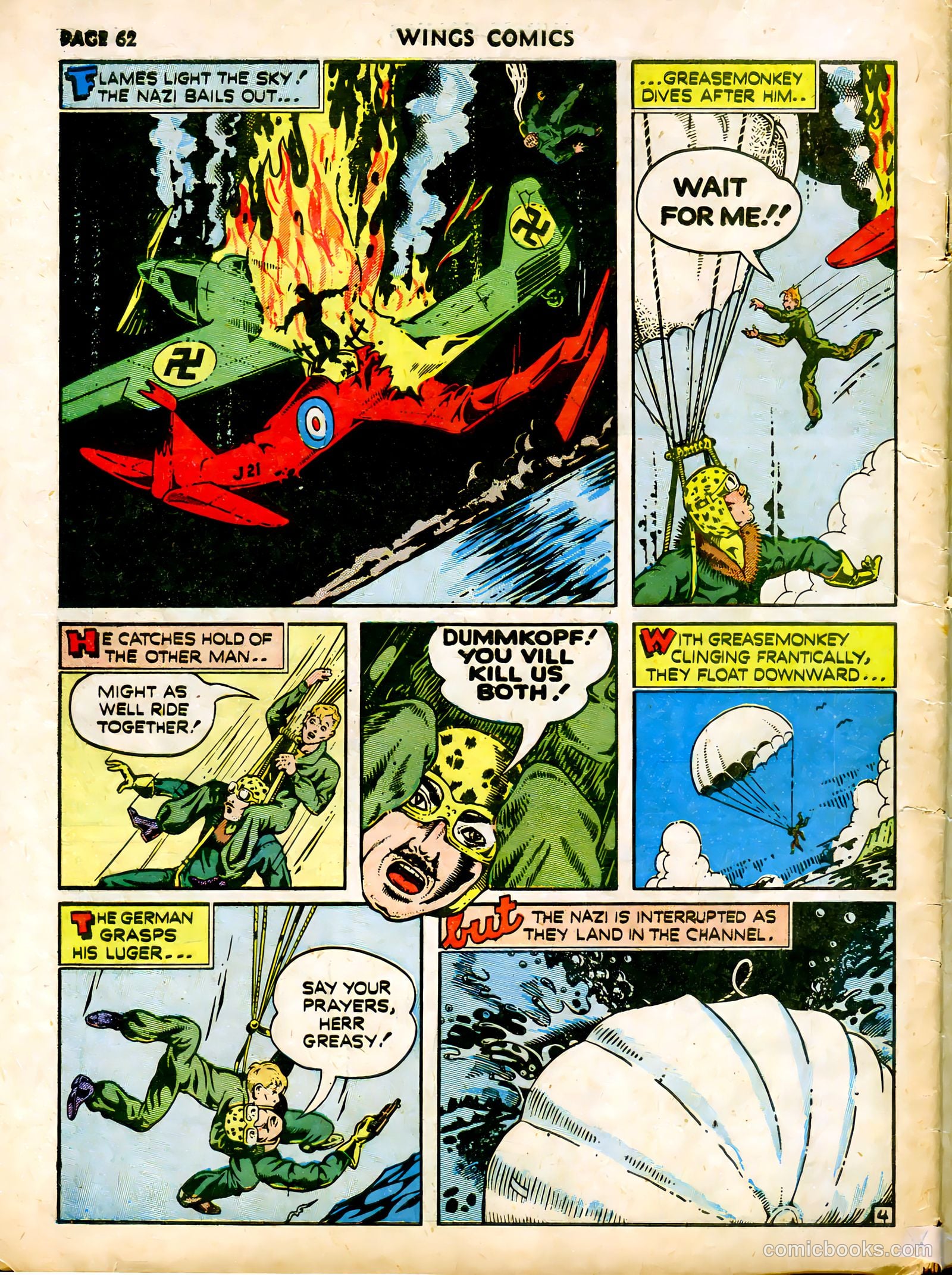 Wings Comics #12 — page 64 of 68