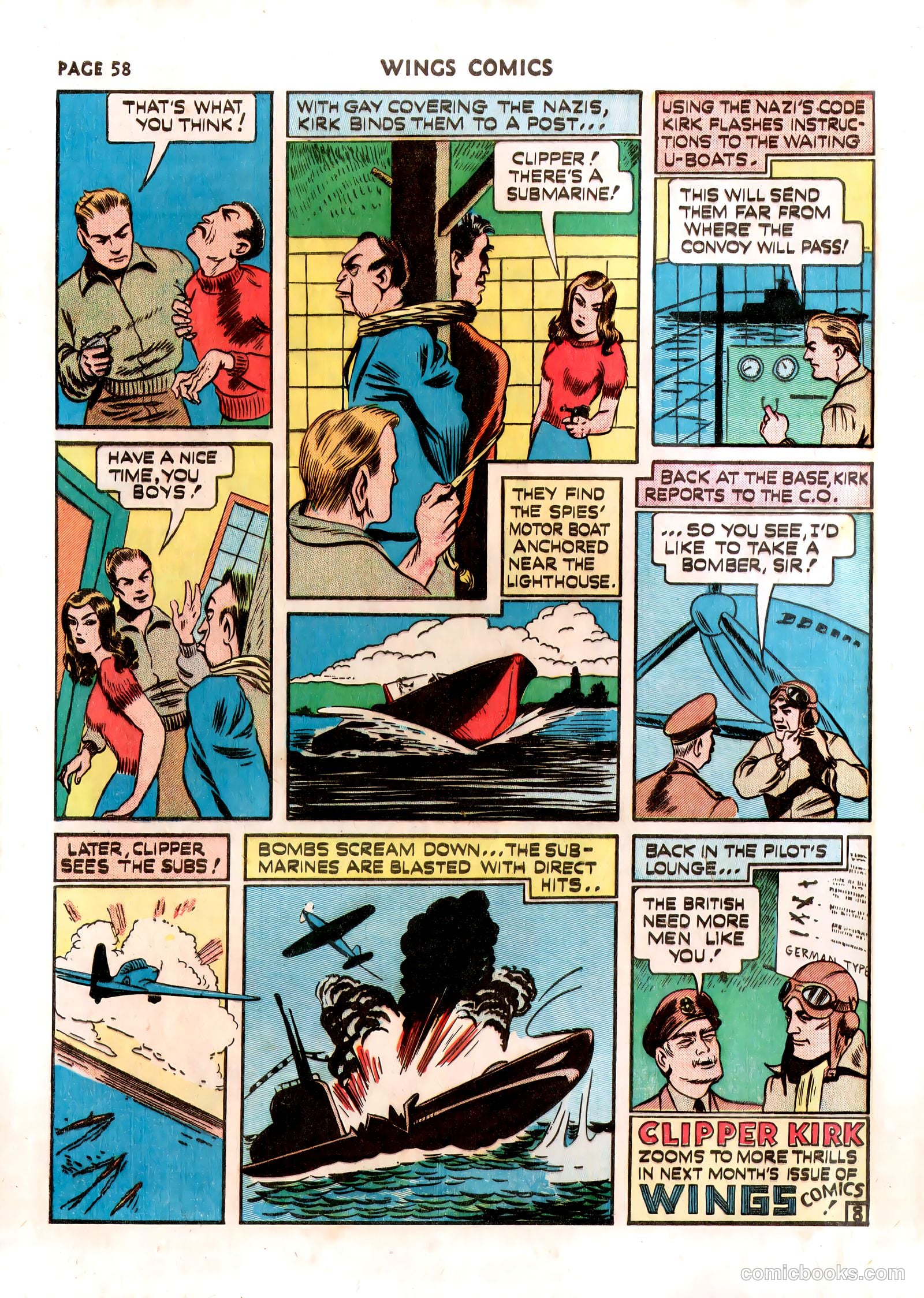 Wings Comics #13 — page 60 of 68