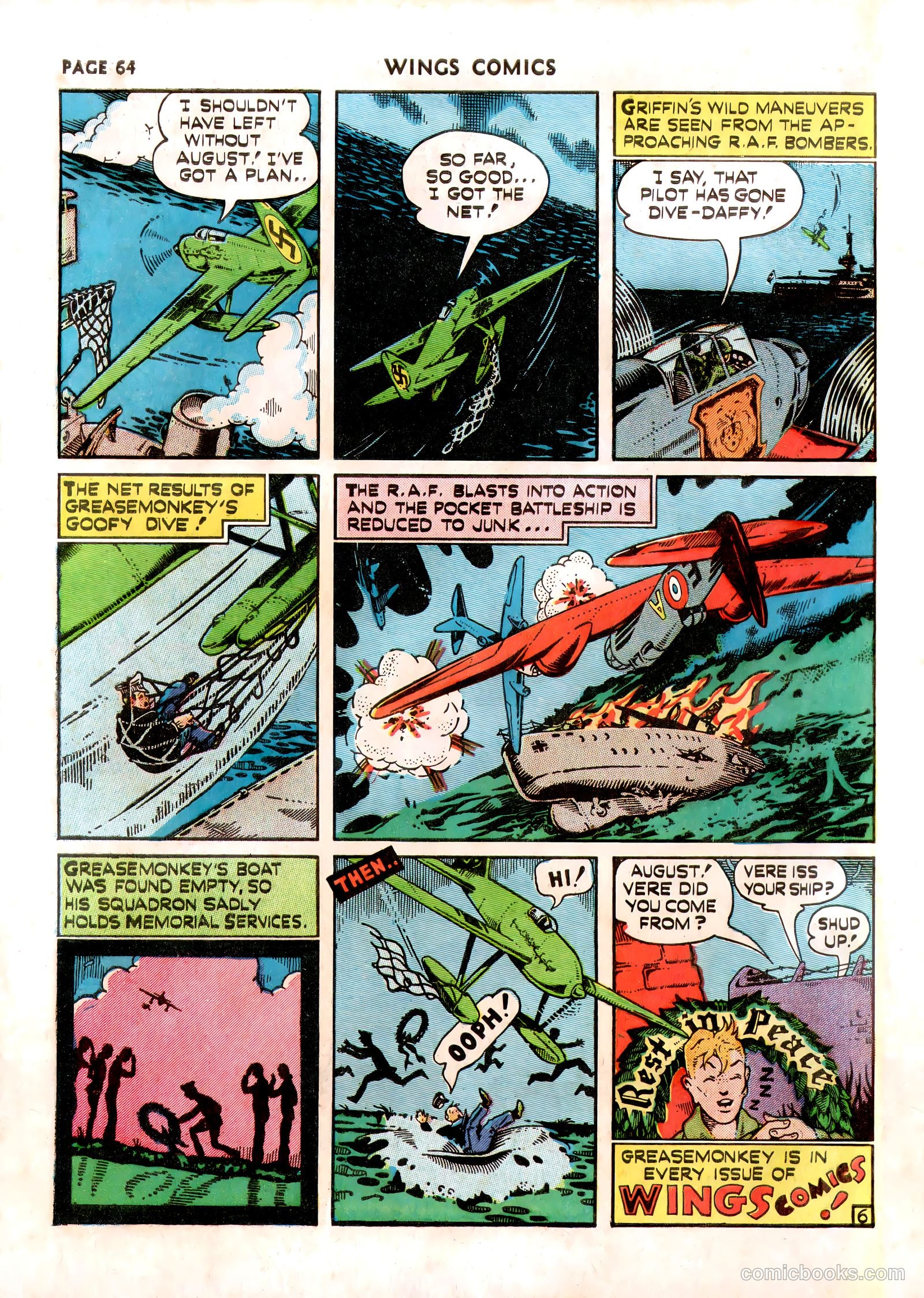 Wings Comics #13 — page 66 of 68