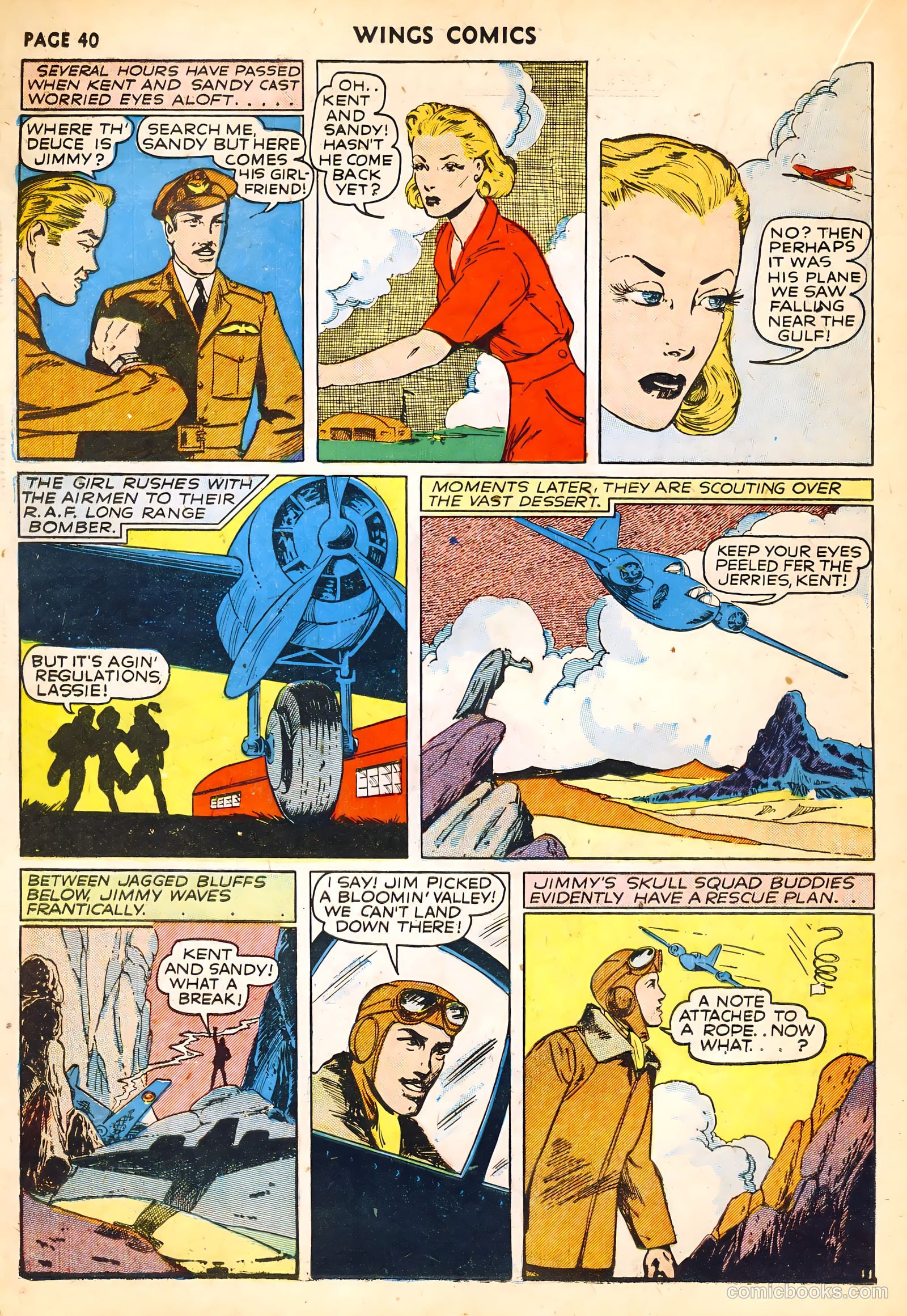 Wings Comics #14 — page 42 of 68