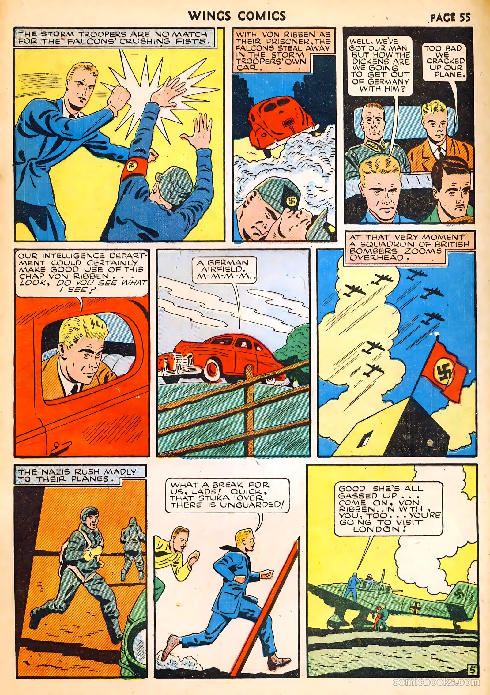 Wings Comics #14 — page 57 of 68