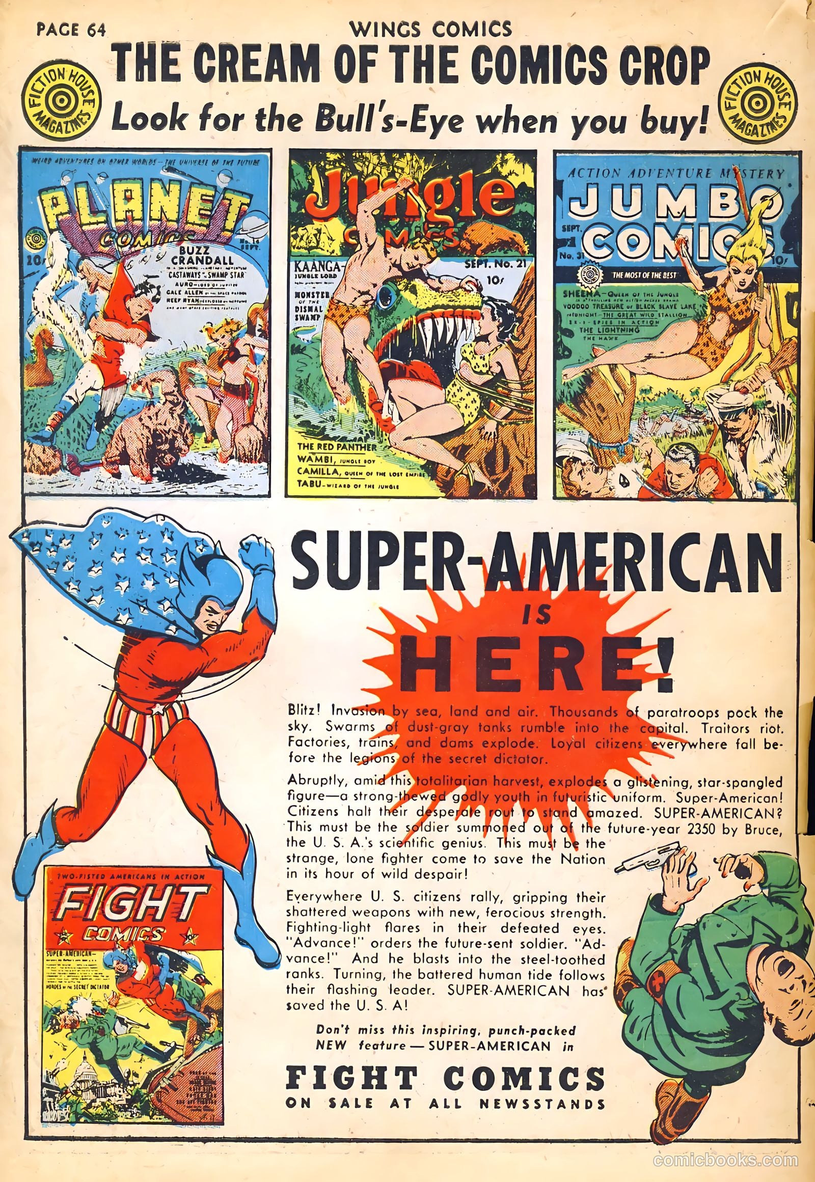Wings Comics #14 — page 66 of 68