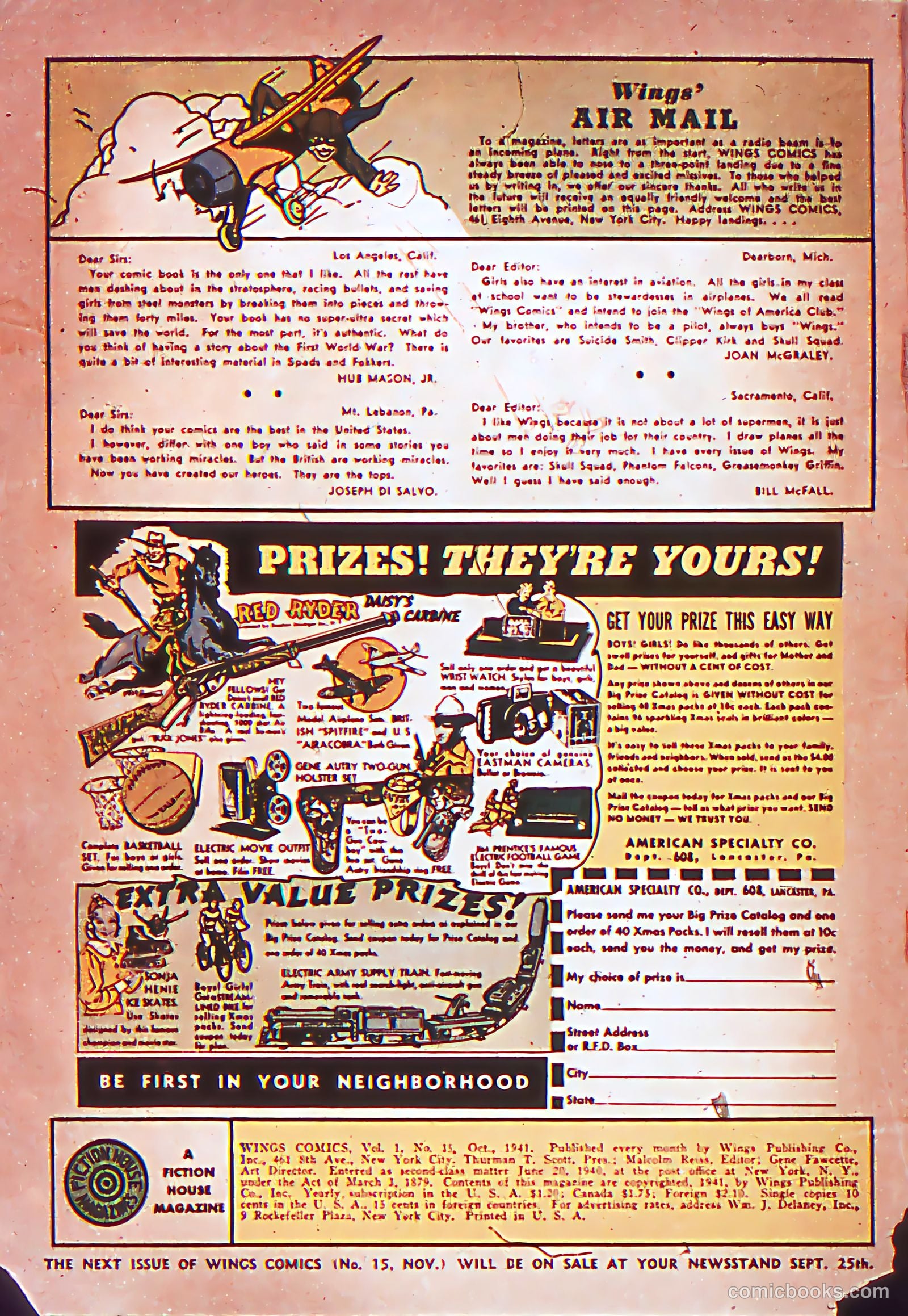 Wings Comics #15 — page 2 of 68