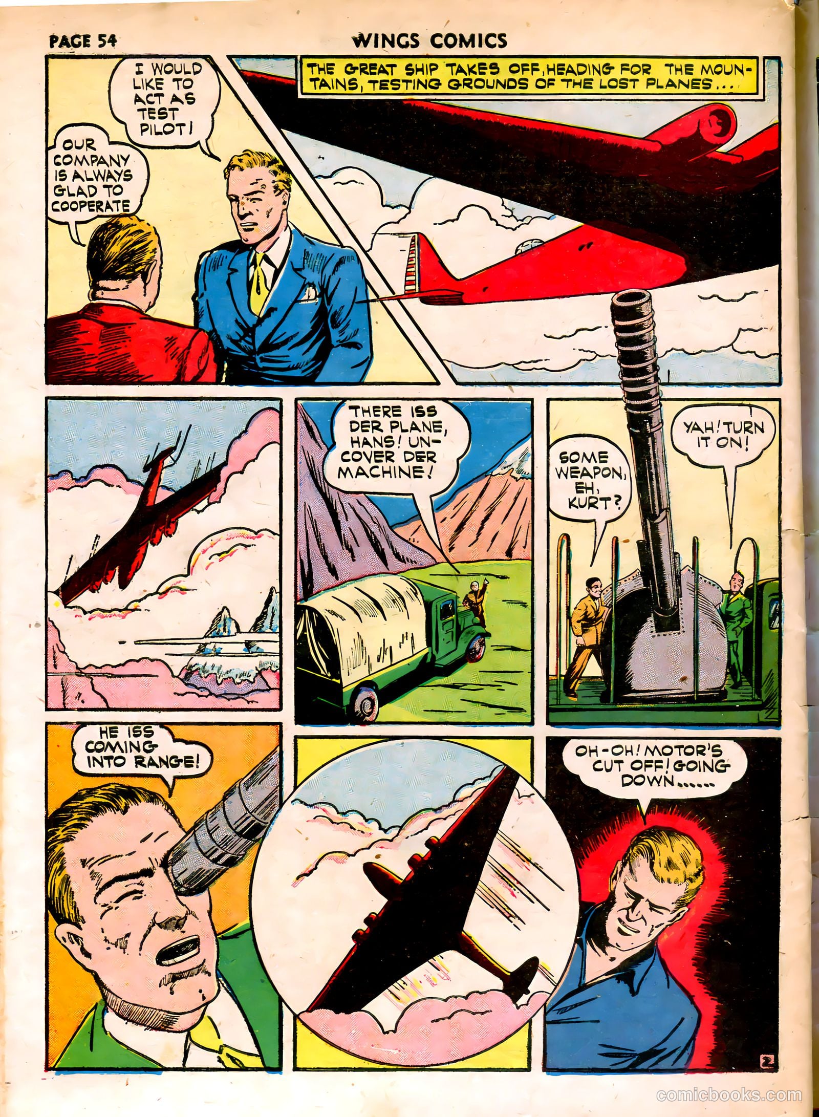 Wings Comics #15 — page 56 of 68
