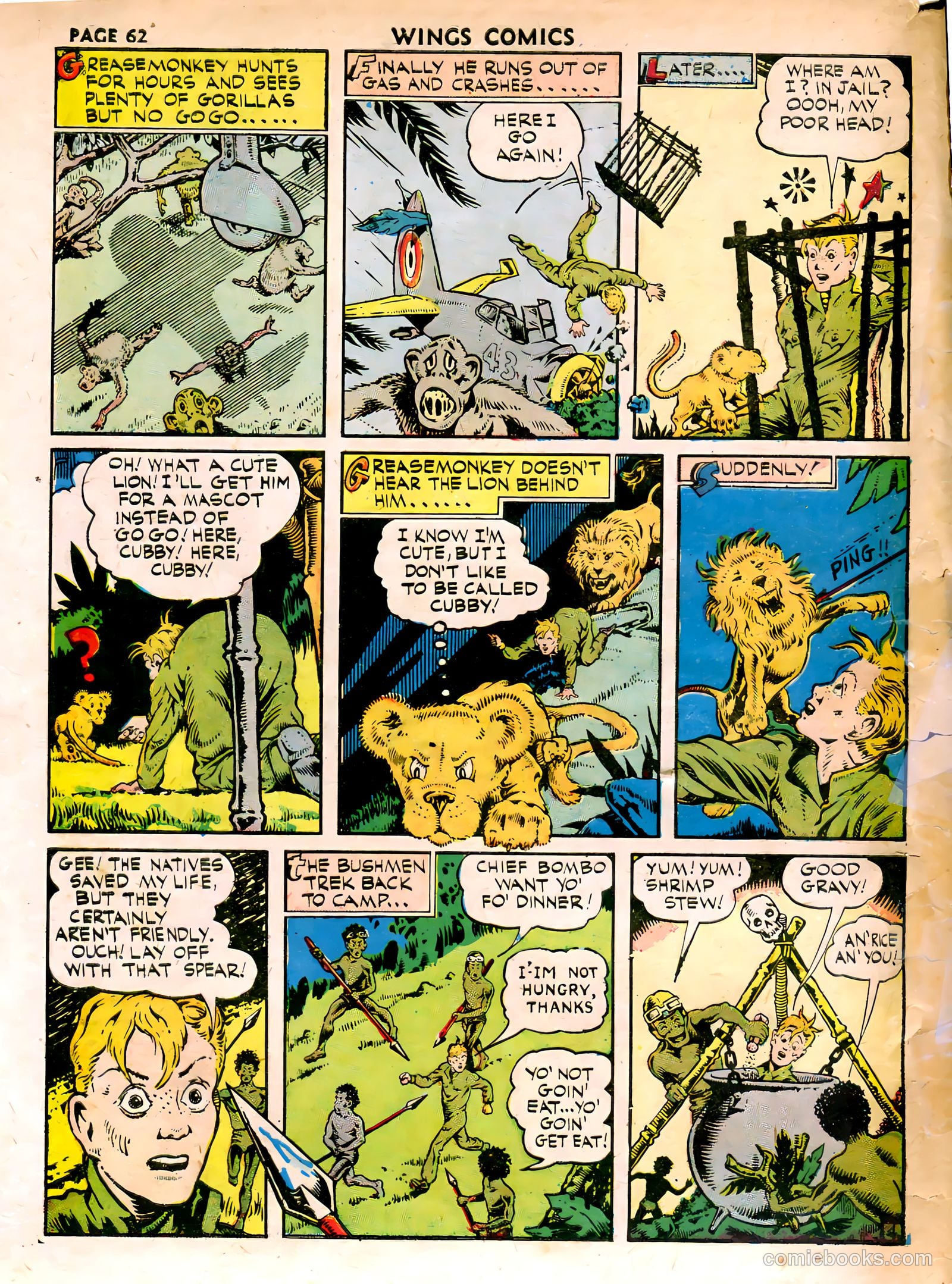 Wings Comics #15 — page 64 of 68