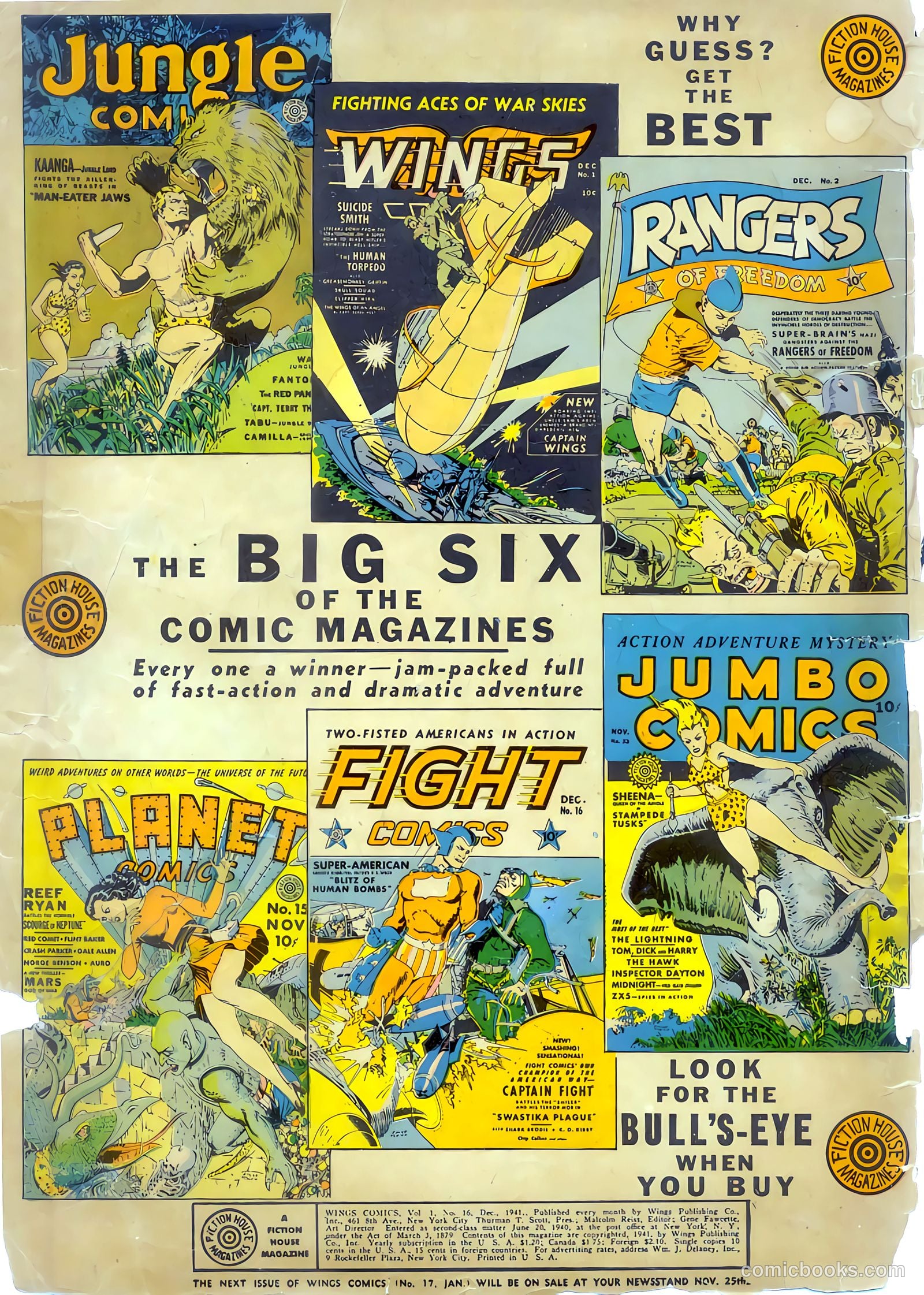 Wings Comics #16 — page 2 of 68