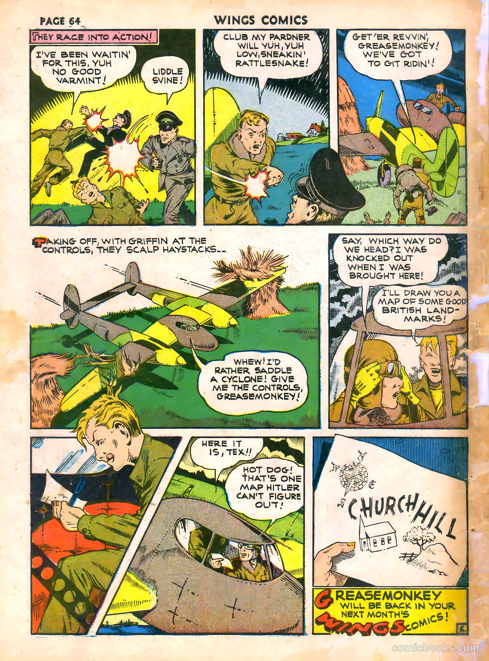 Wings Comics #16 — page 66 of 68