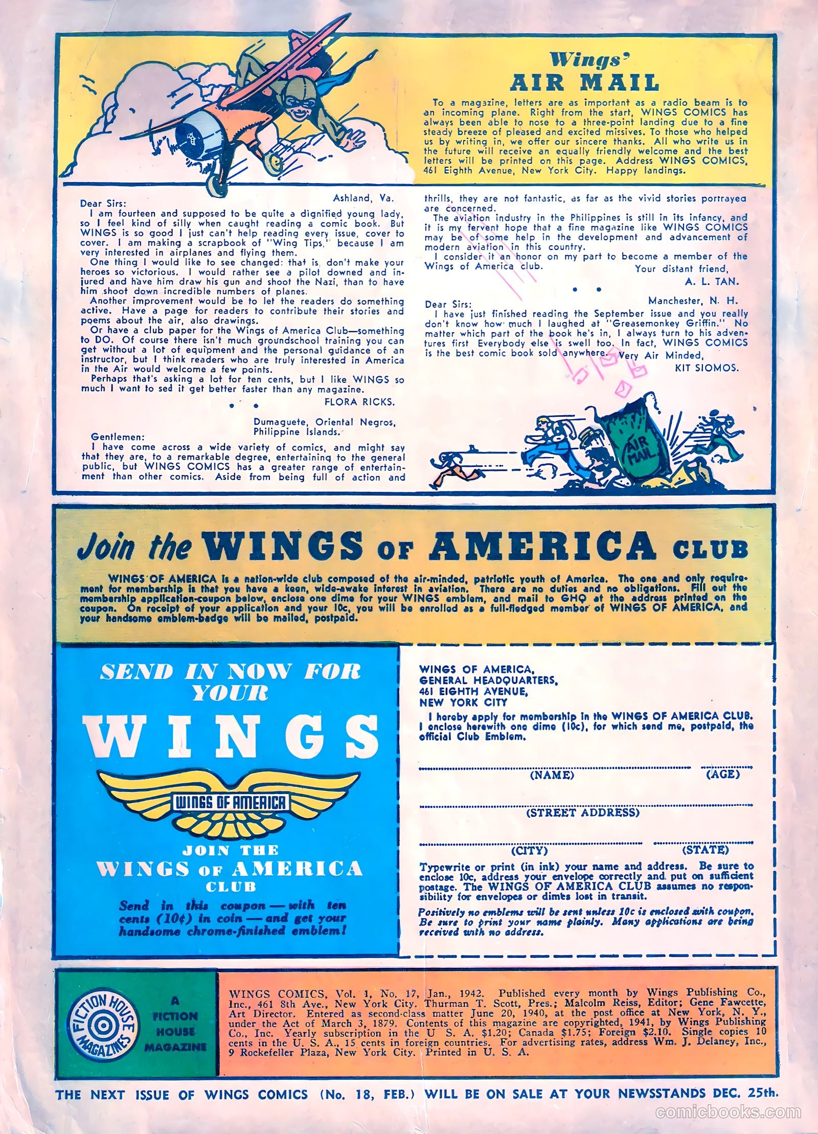 Wings Comics #17 — page 2 of 68