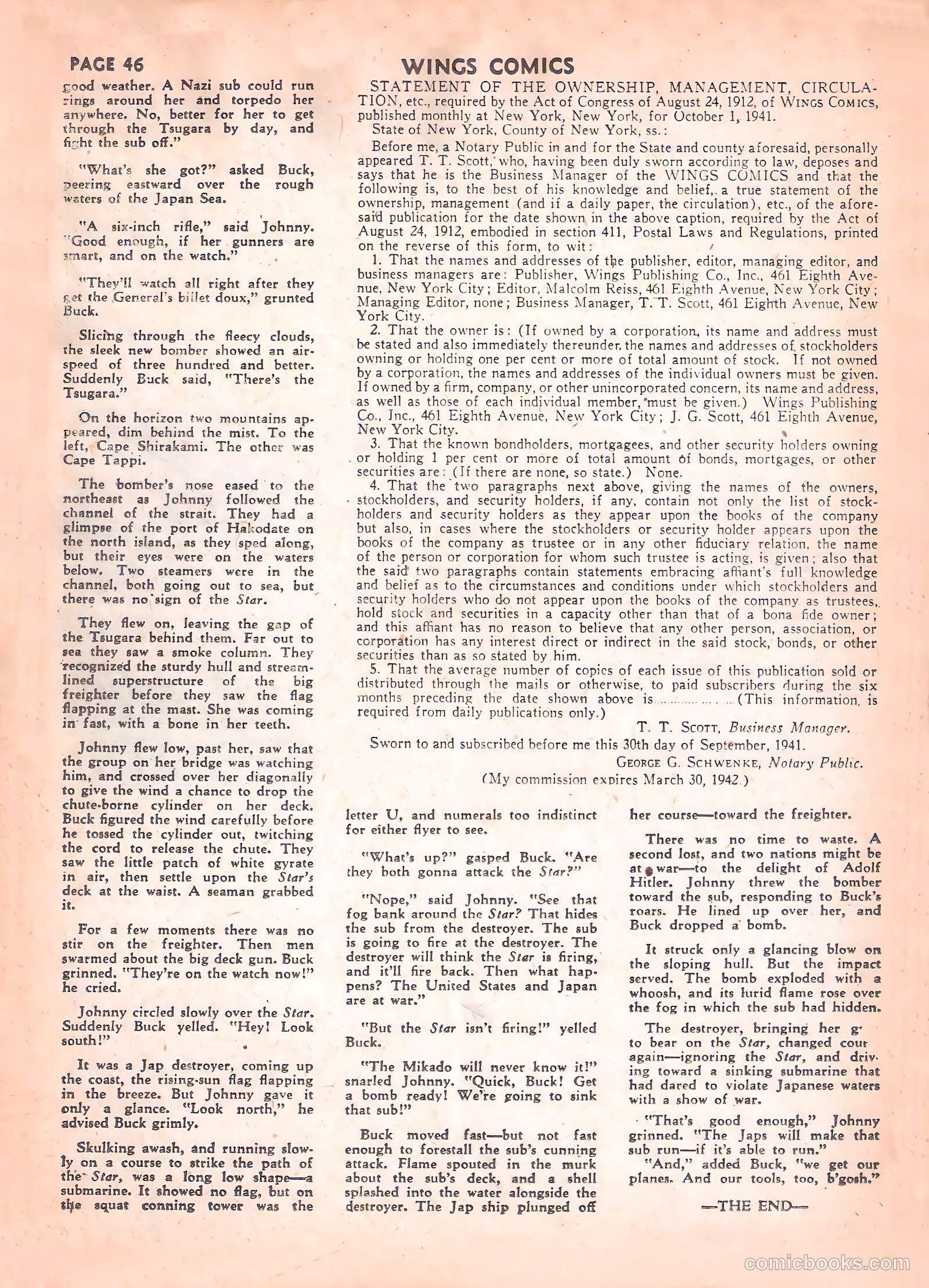 Wings Comics #17 — page 48 of 68