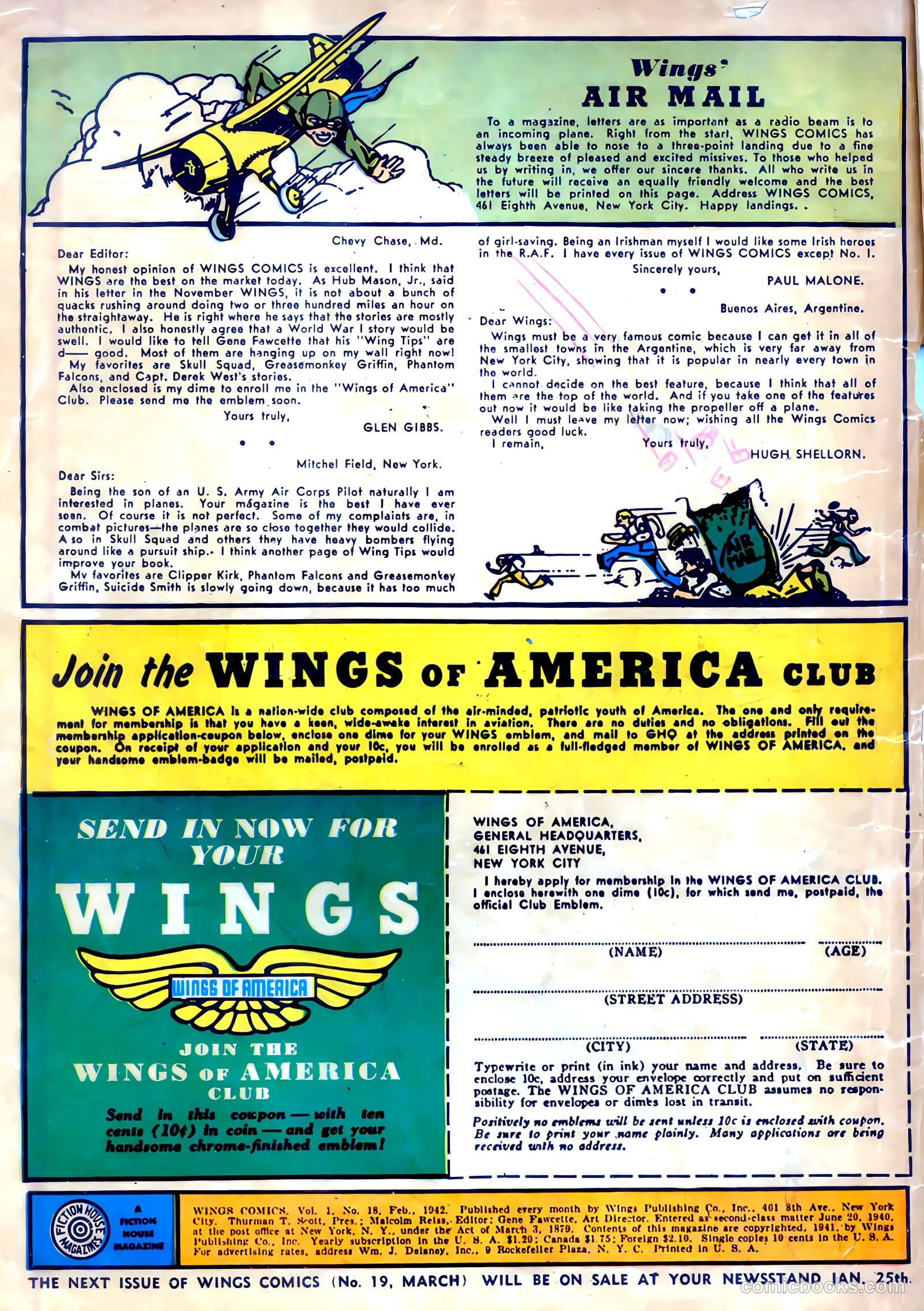 Wings Comics #18 — page 2 of 68