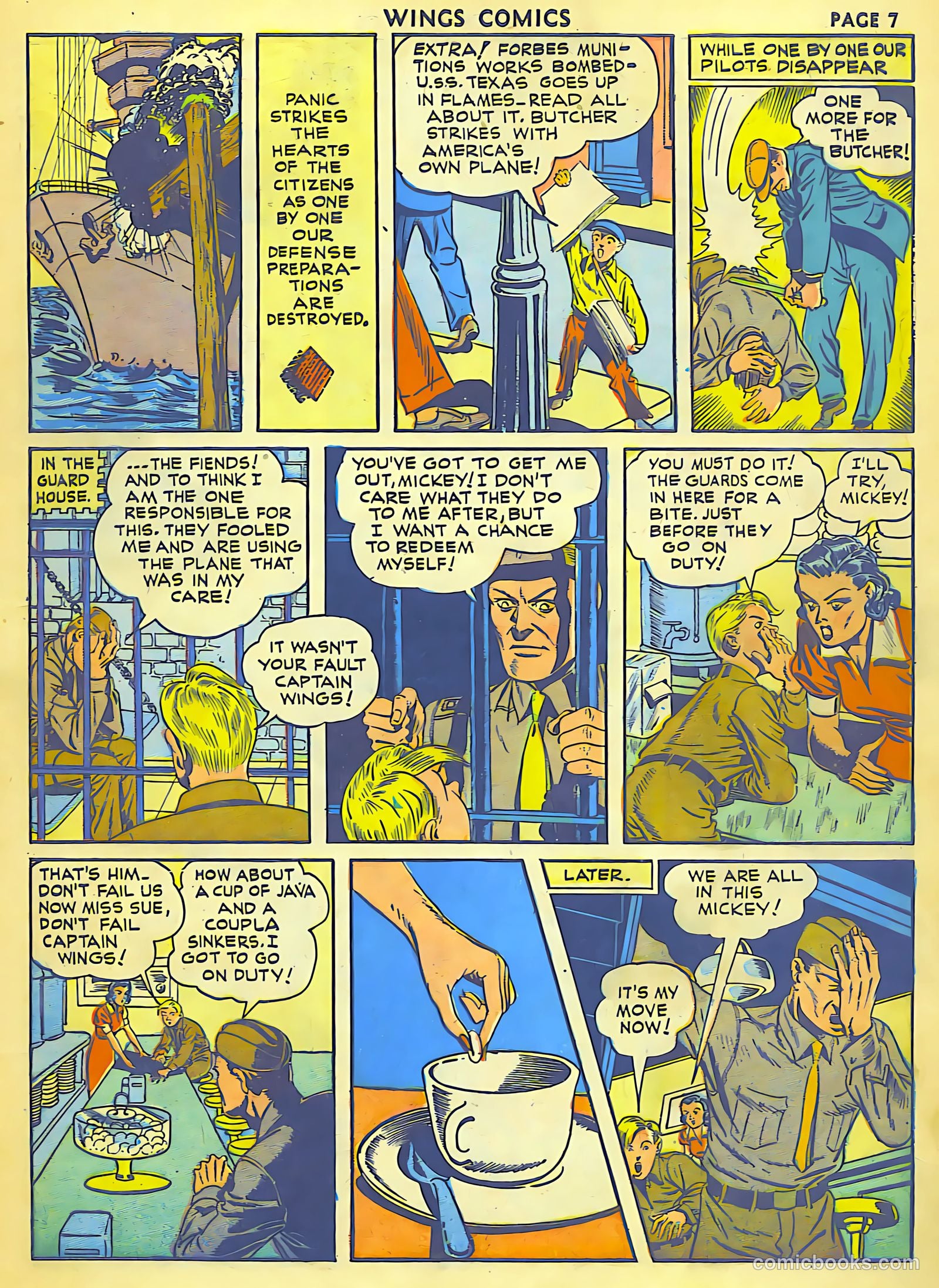 Wings Comics #18 — page 9 of 68