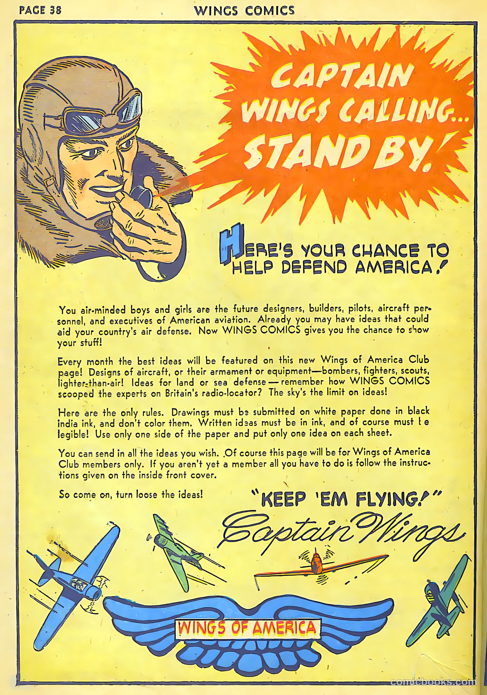 Wings Comics #18 — page 40 of 68