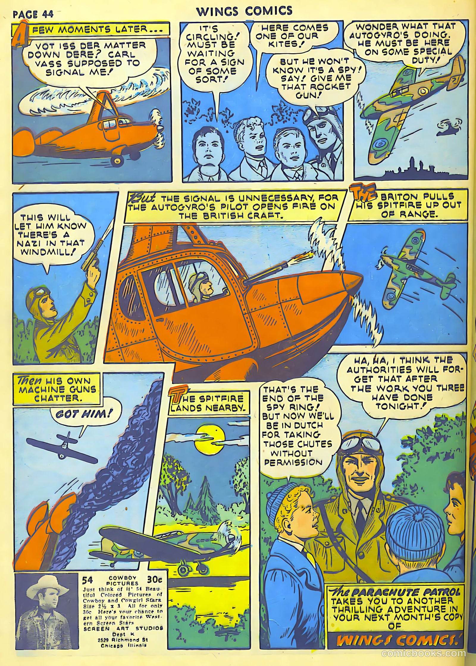 Wings Comics #18 — page 46 of 68