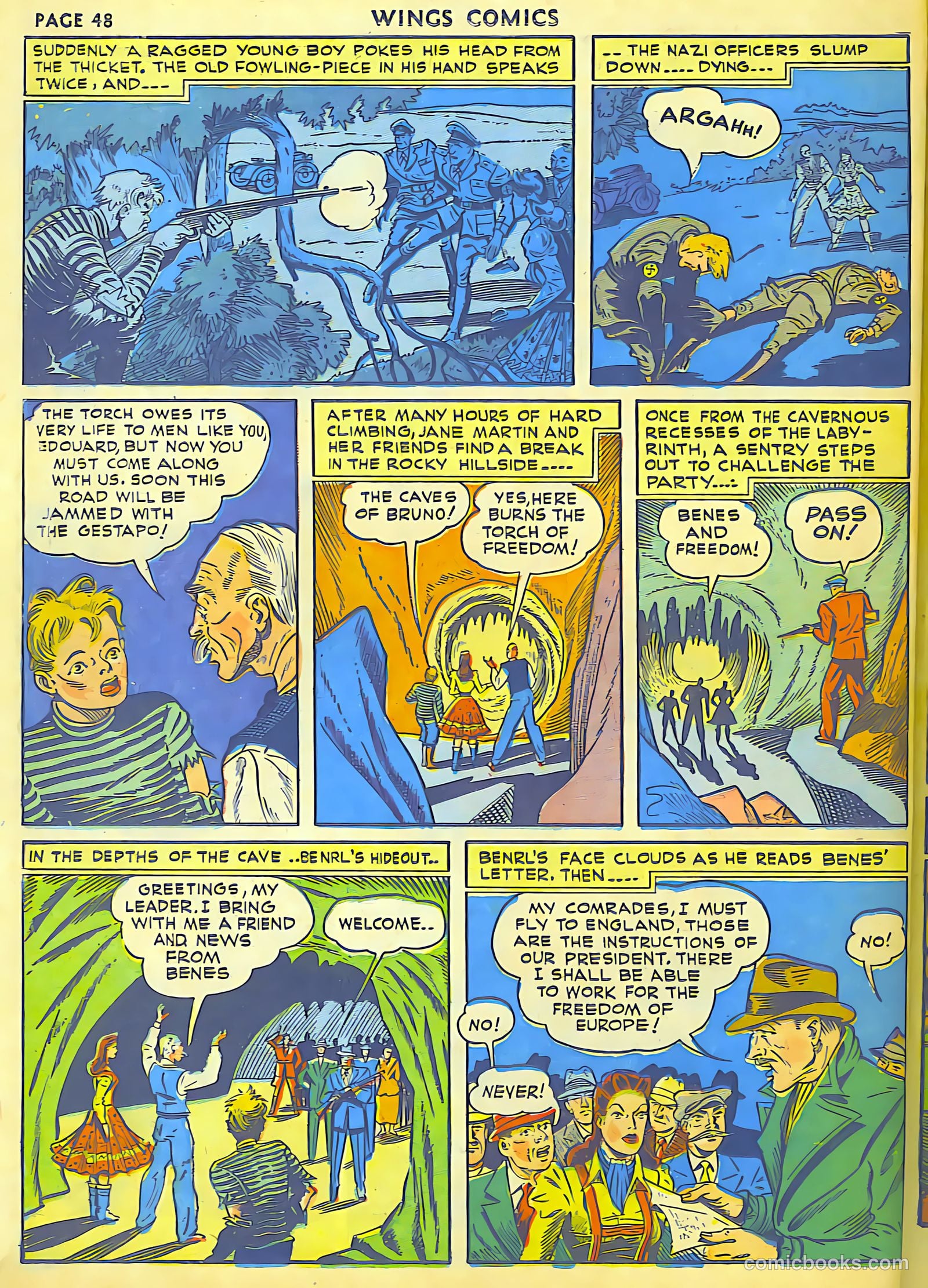 Wings Comics #18 — page 50 of 68