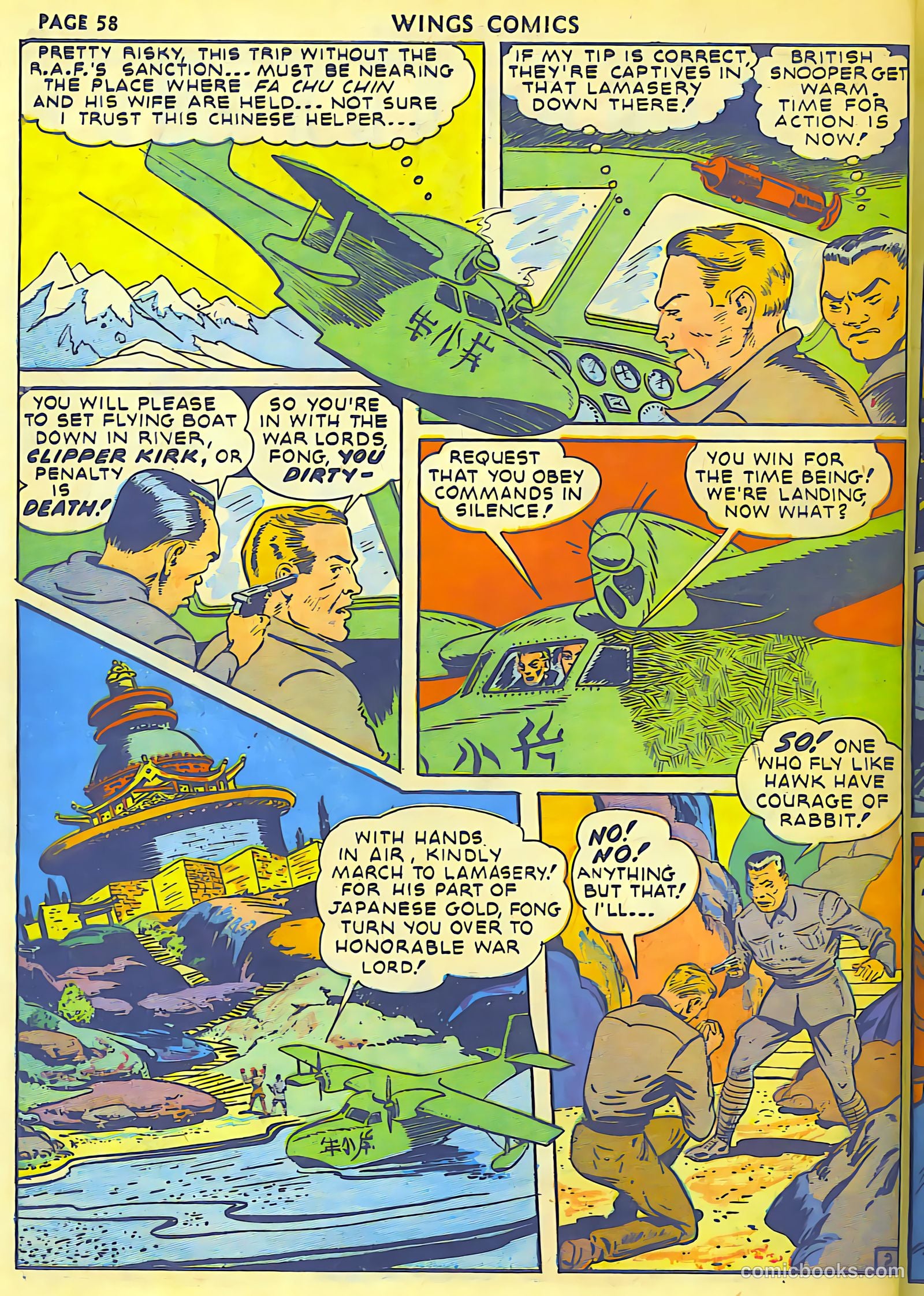 Wings Comics #18 — page 60 of 68
