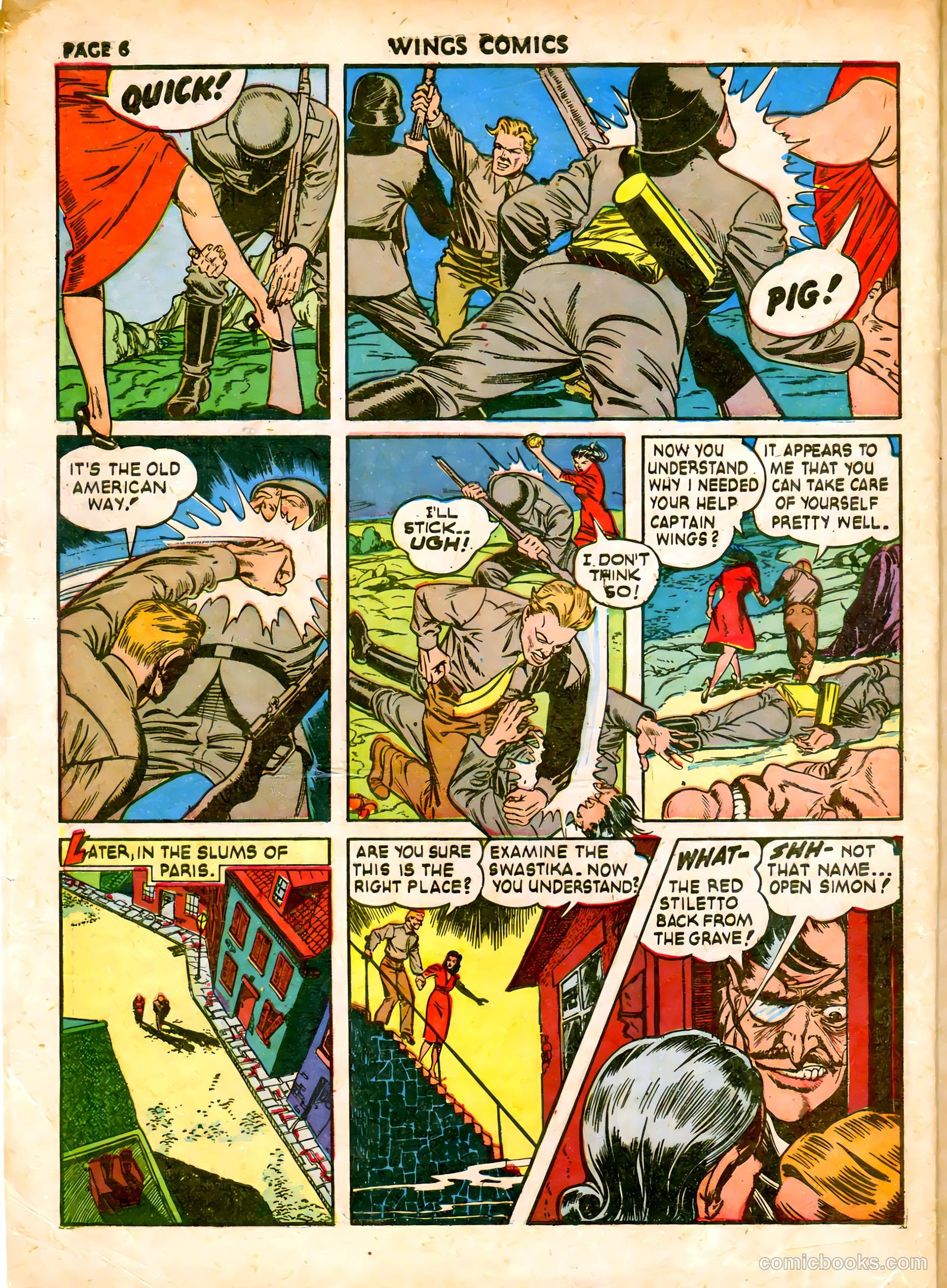 Wings Comics #19 — page 9 of 68