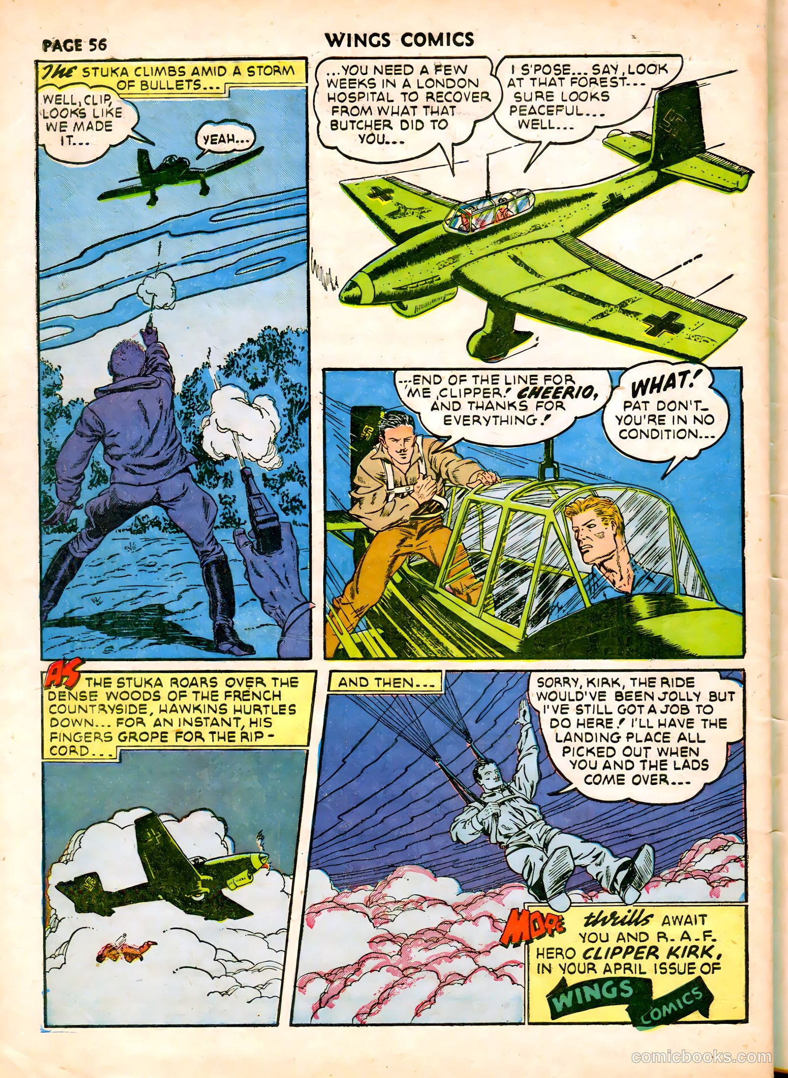 Wings Comics #19 — page 59 of 68